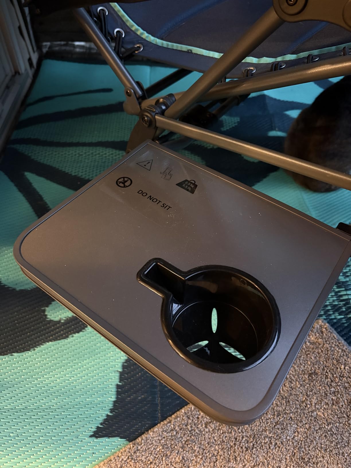 Timber Ridge Oversized Zero Gravity Chair, 33In Wide XXL Zero Gravity Reclining Chair with Side Table, Full Padded Lounge Chair for Outdoor Camping Patio Lawn, Heavy Duty Supports 500lbs, Blue-1 Pack customer photo 2