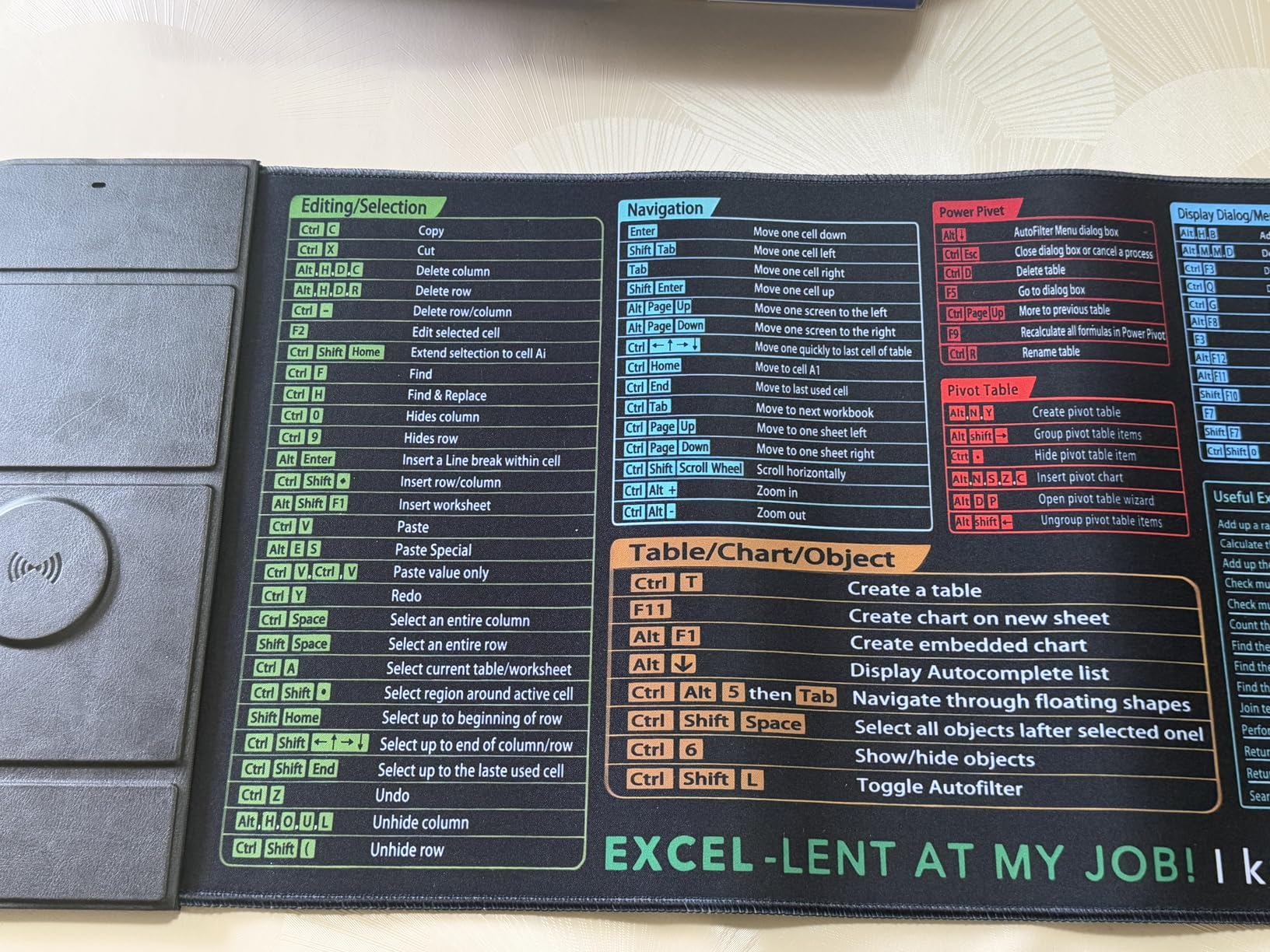 Wireless Charging Mouse Pad with Phone Holder Gaming Mousepad Desk Mat 15W Qi Fast Charging Pad Ultra-Smooth Surface Non-Slip Extended Premium Black Computer Keyboard Mat for MacBook PC Laptop customer photo 1