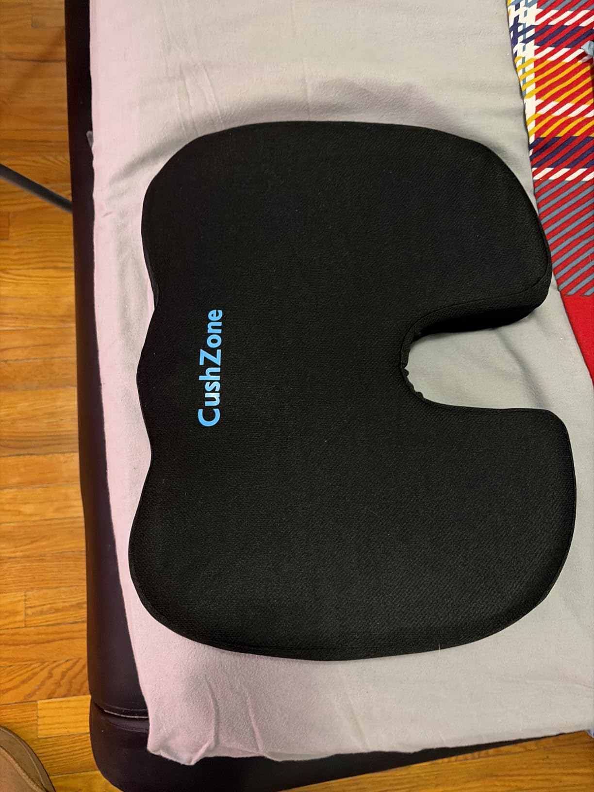 Office Chair Seat Cushion, Cooling Gel Enhanced Memory Foam Cushion for Long Sitting - Back, Sciatica, Coccyx, Tailbone Pain Relief Pillow - for Office, Gaming, Car, Wheelchair - Black, Large customer photo 1