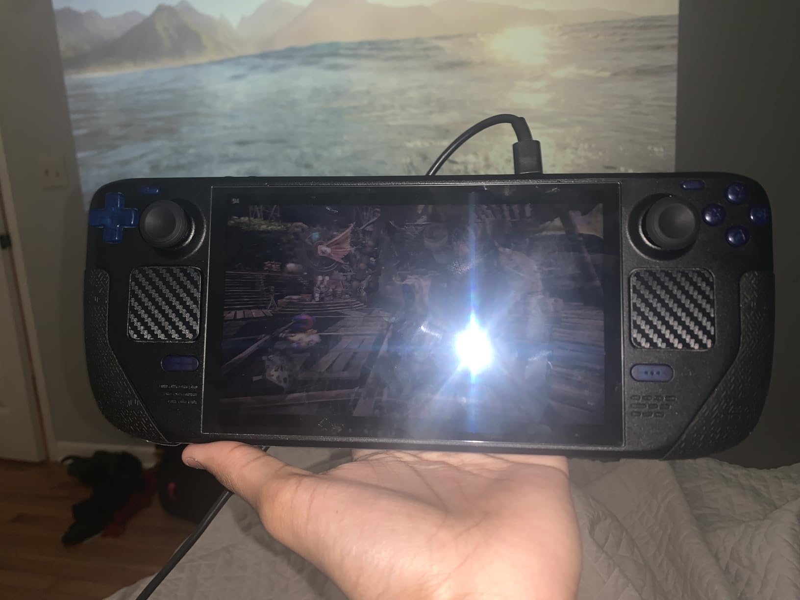 JSAUX Skin Stickers Set for Steam Deck/Steam Deck OLED, Anti-Slip Grip Stickers, Touchpad Protector, Steam Deck Thumb Grip Caps, Touch Front & Back Protector Set customer photo 1