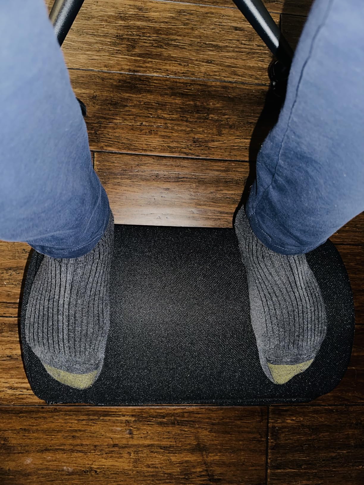 BlissTrends Foot Rest for Under Desk at Work-Versatile Foot Stool with Washable Cover-Comfortable Footrest with 2 Adjustable Heights for Car,Home and Office to Relieve Back,Lumbar,Knee Pain-Black customer photo 2