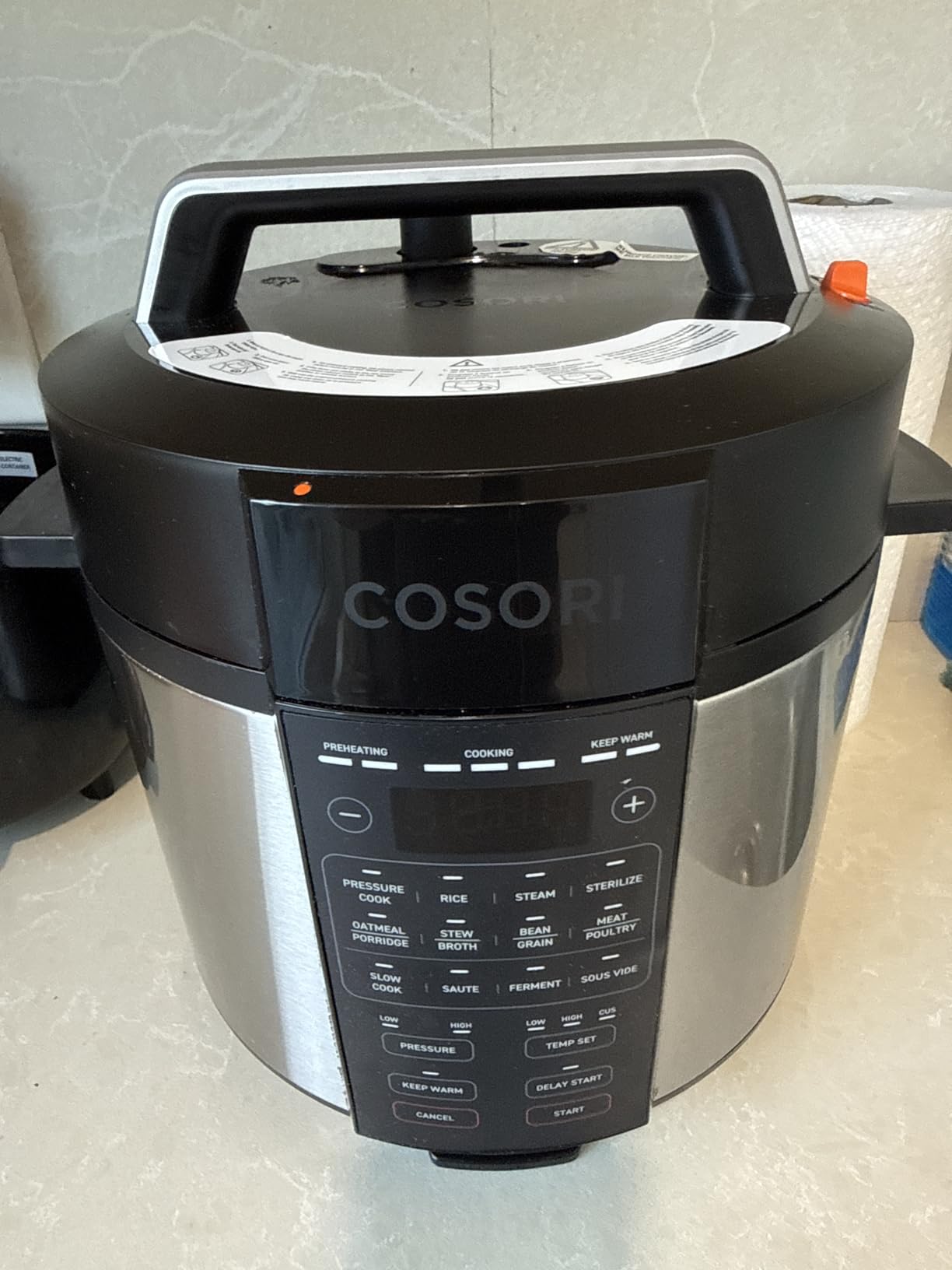 COSORI Pressure Cooker 6QT, Stainless Steel, 9-in-1 Multi Cooker, 12 Safety Features, Ceramic Inner Pot, Rice, Slow Cook, Sous Vide, Saute, 1100W customer photo 2