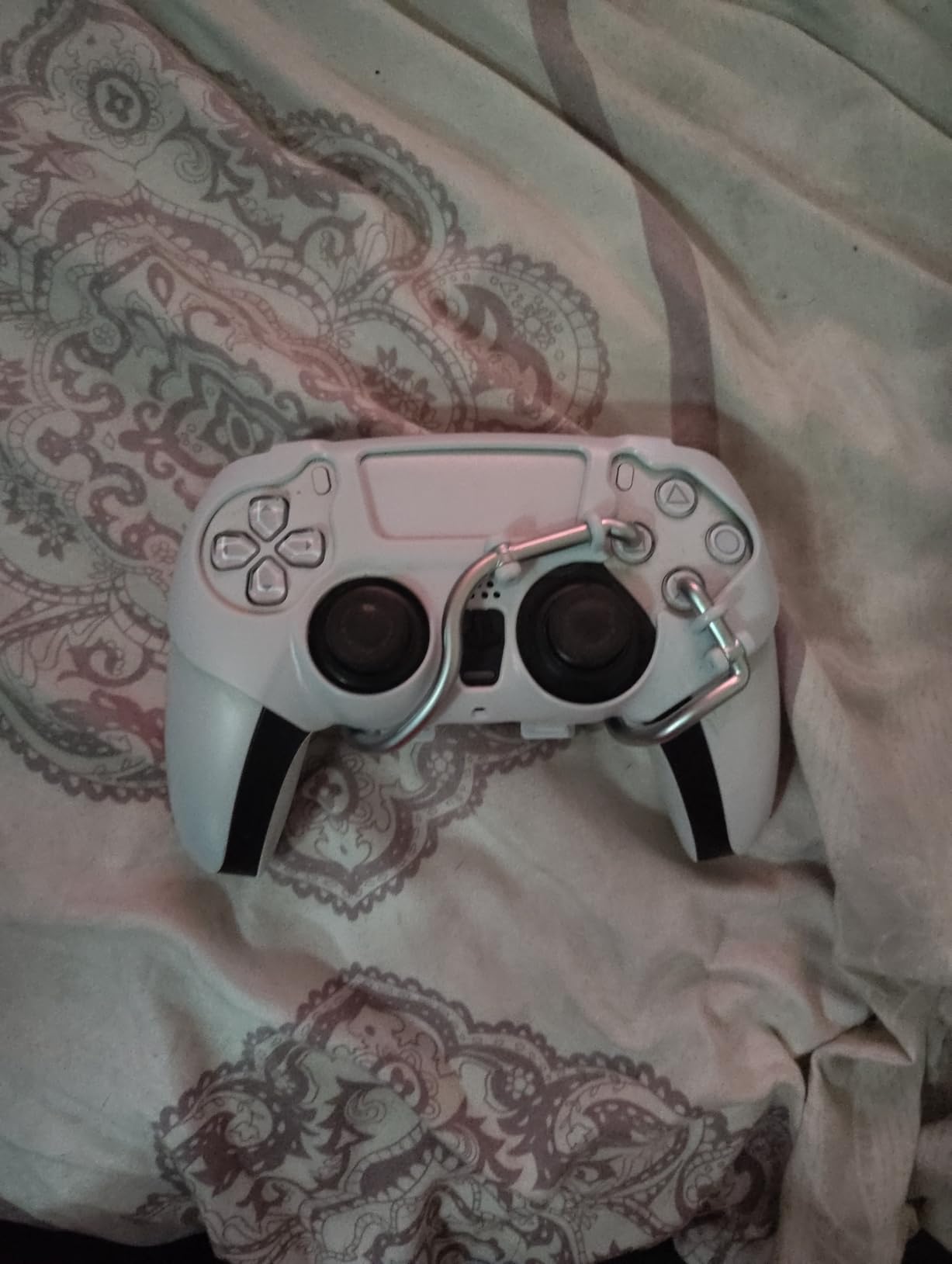 EXknight Leverback V2 Paddles Attachment, Back Buttons Adapter for PS5 Controller | Fit with Thumb Grips (Black) customer photo 2