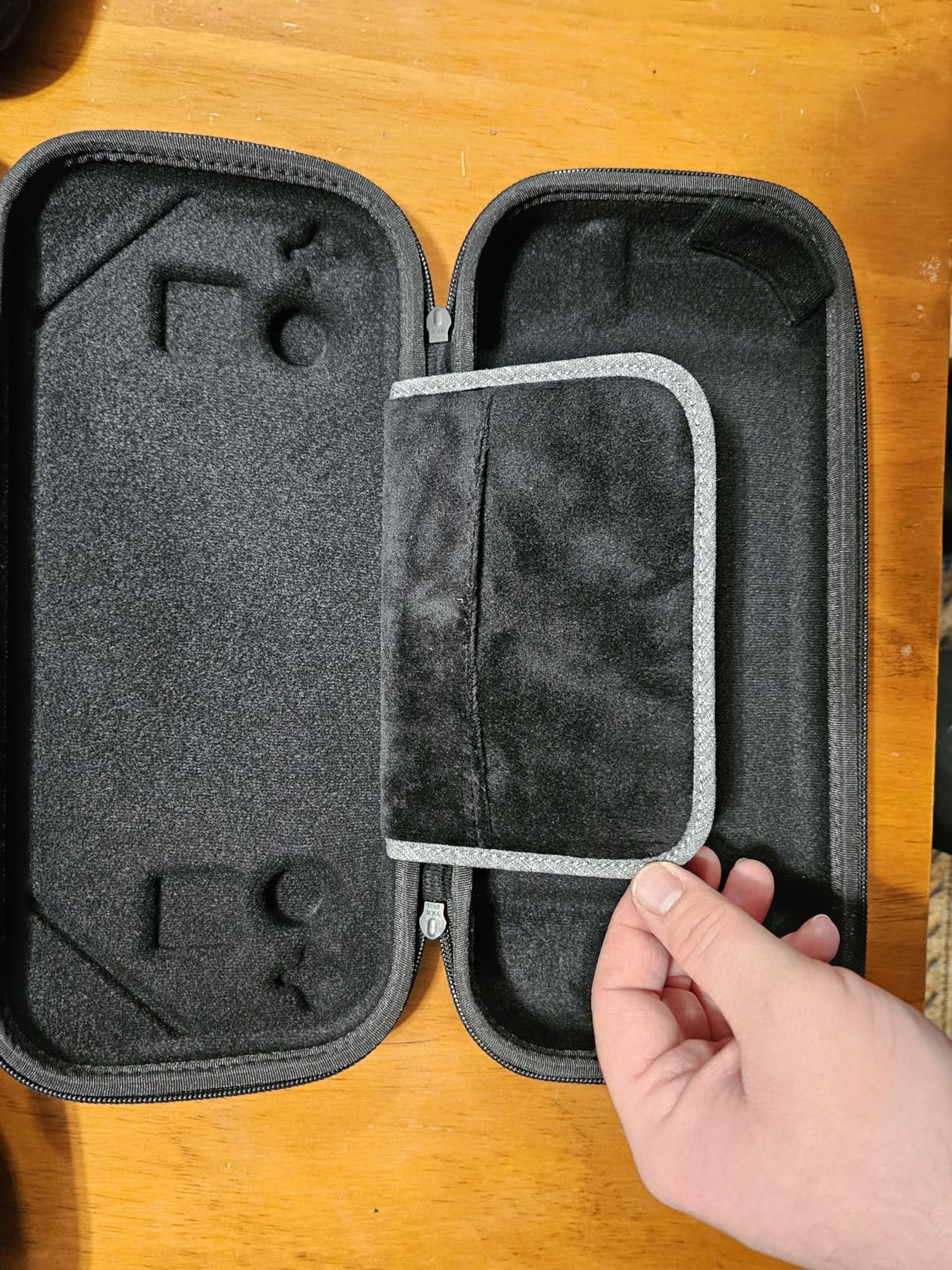 tomtoc Carrying Case Compatible with Steam Deck/OLED, Protective case, Hard Portable Travel Carrying bag for Steam Deck Console & Accessories, Shockproof, Travel friendly, Gray customer photo 2