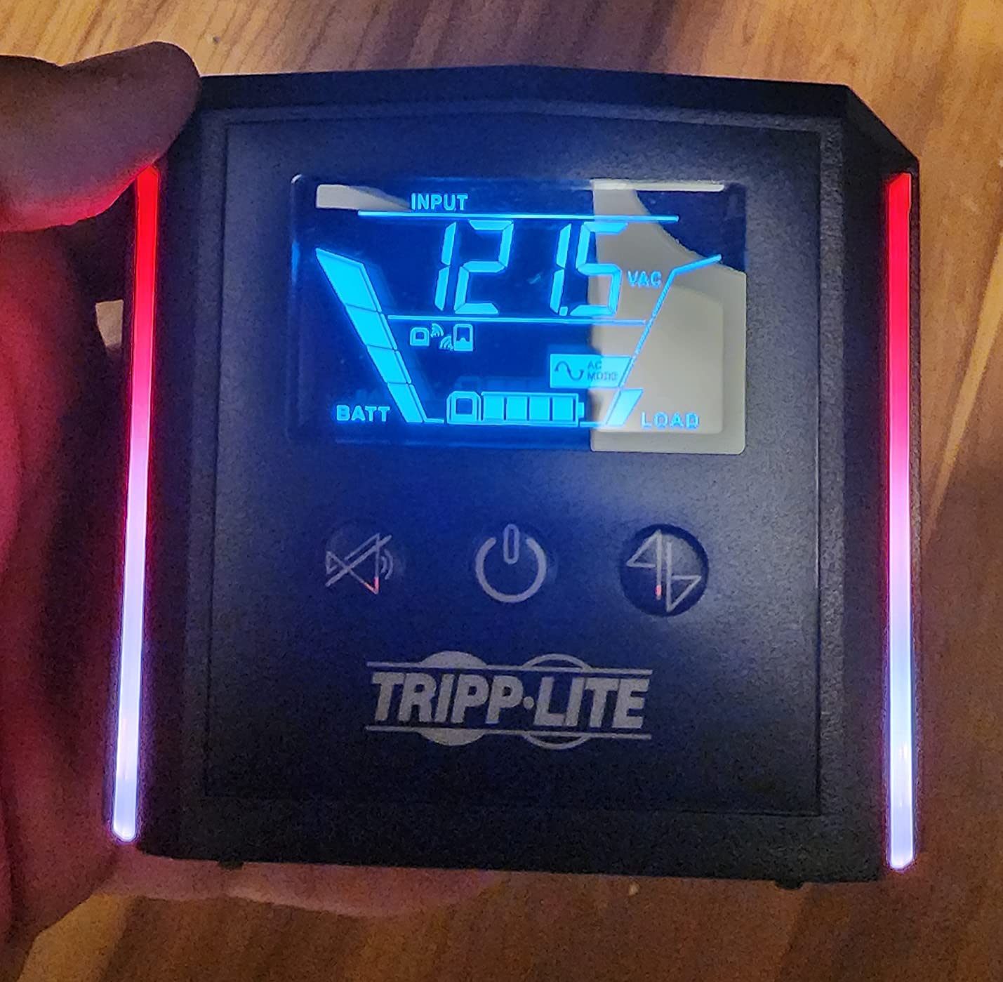 Tripp Lite Pure Sine Wave Gaming UPS Battery Backup, 1500VA 900W 120V, Detachable LCD, Automatic Voltage Regulation, USB, RGB LED Lights, 3-Year Warranty & $250K Insurance (SMART1500PSGLCD) customer photo 1