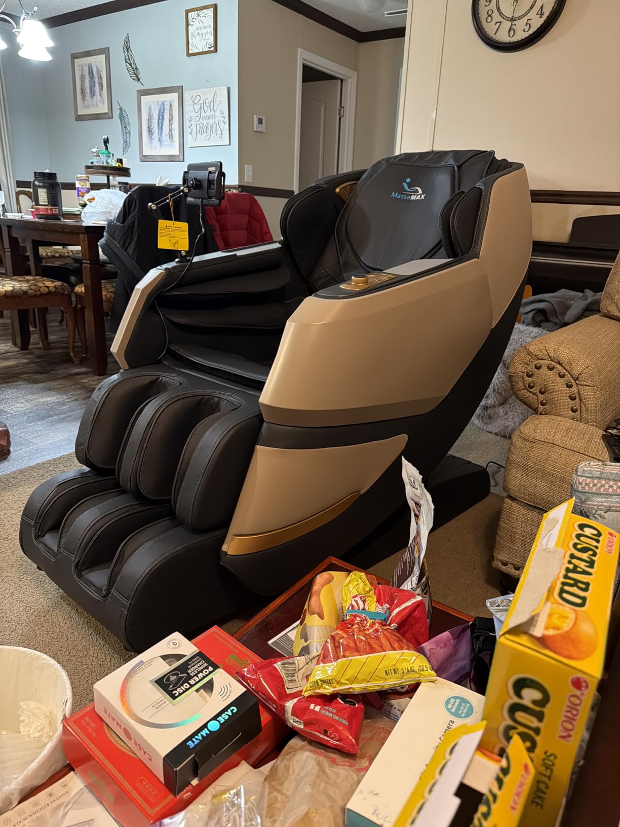 MassaMAX MT339 4D Massage Chair, Full Body Recliner with Auto Footrest, Zero Gravity, OTA Cloud Tech, SL Track, Deep Yoga Stretch, 27 Modes, APP, AI Control, and Heating customer photo 1