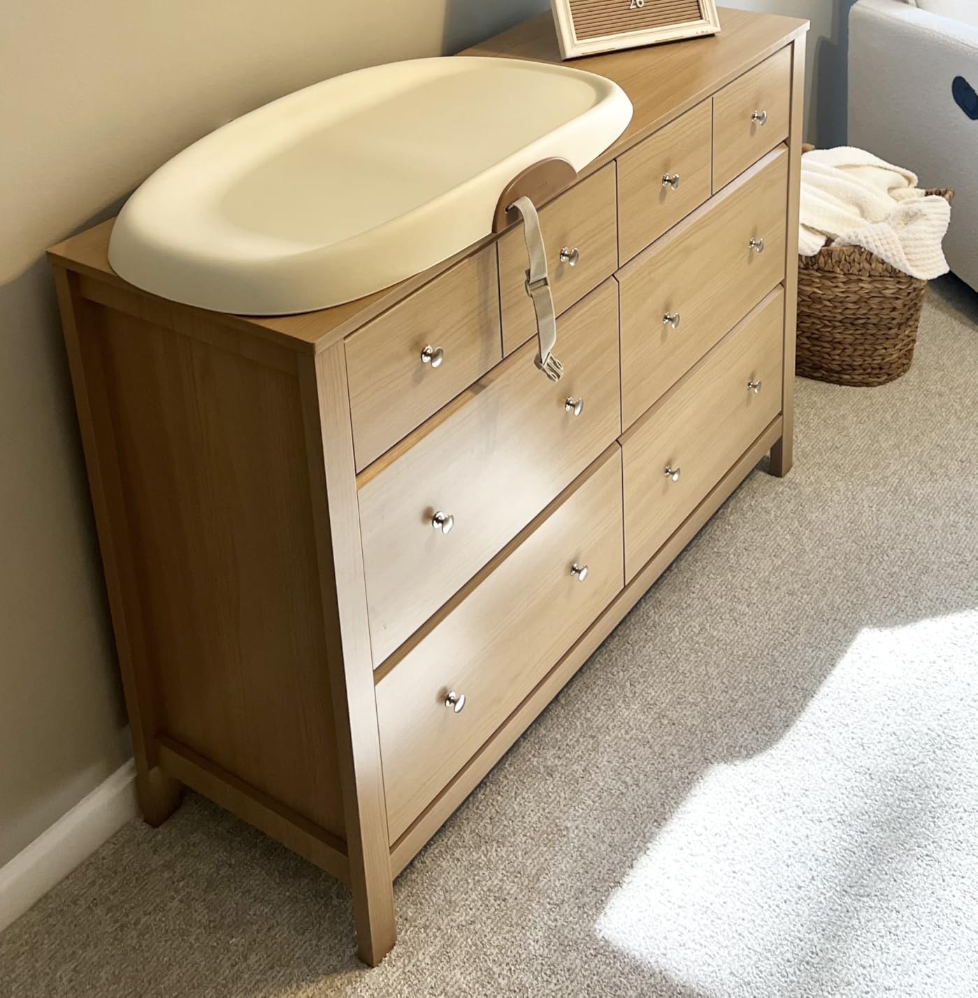 Storkcraft Horizon 3 Drawer Chest with Changing Topper in White - GREENGUARD Gold Certified Nursery Dresser customer photo 1