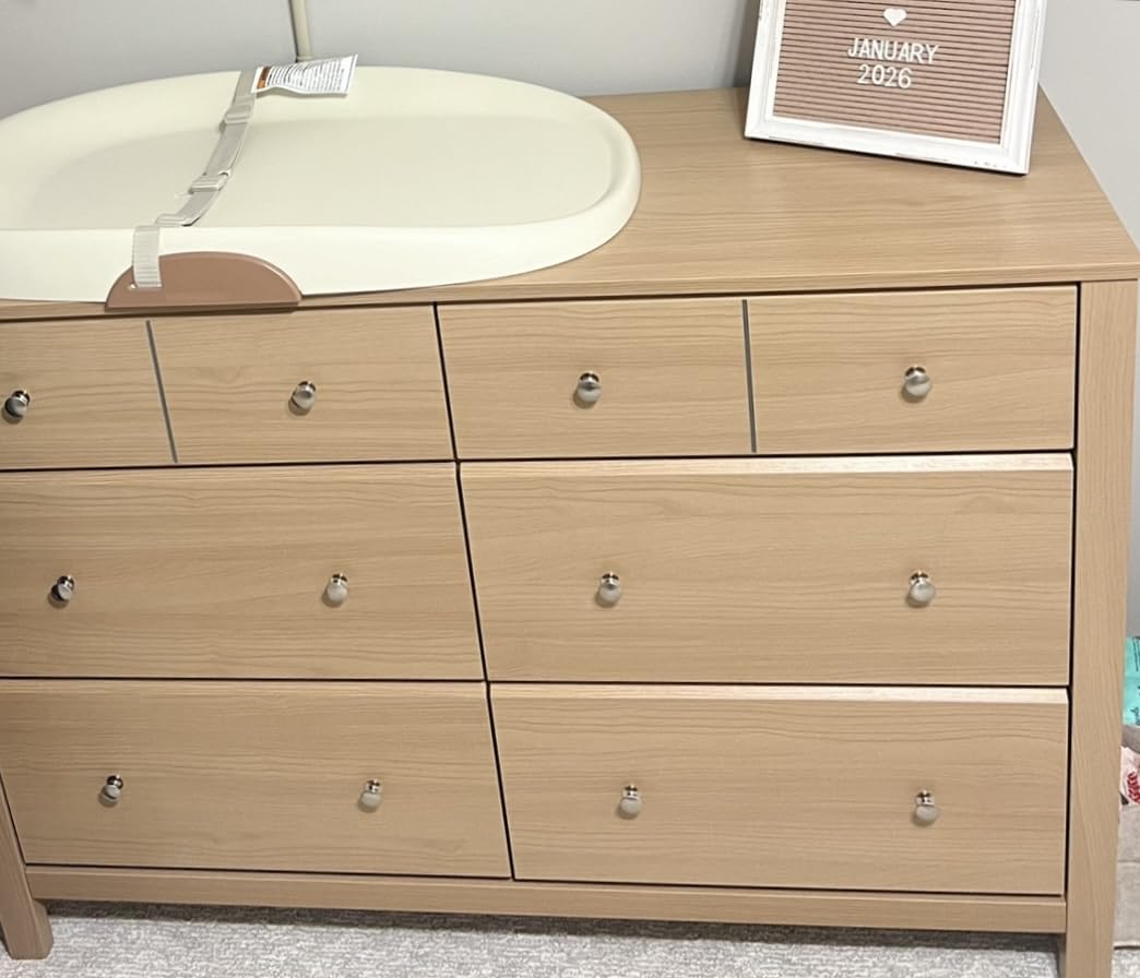 Storkcraft Horizon 3 Drawer Chest with Changing Topper in White - GREENGUARD Gold Certified Nursery Dresser customer photo 2