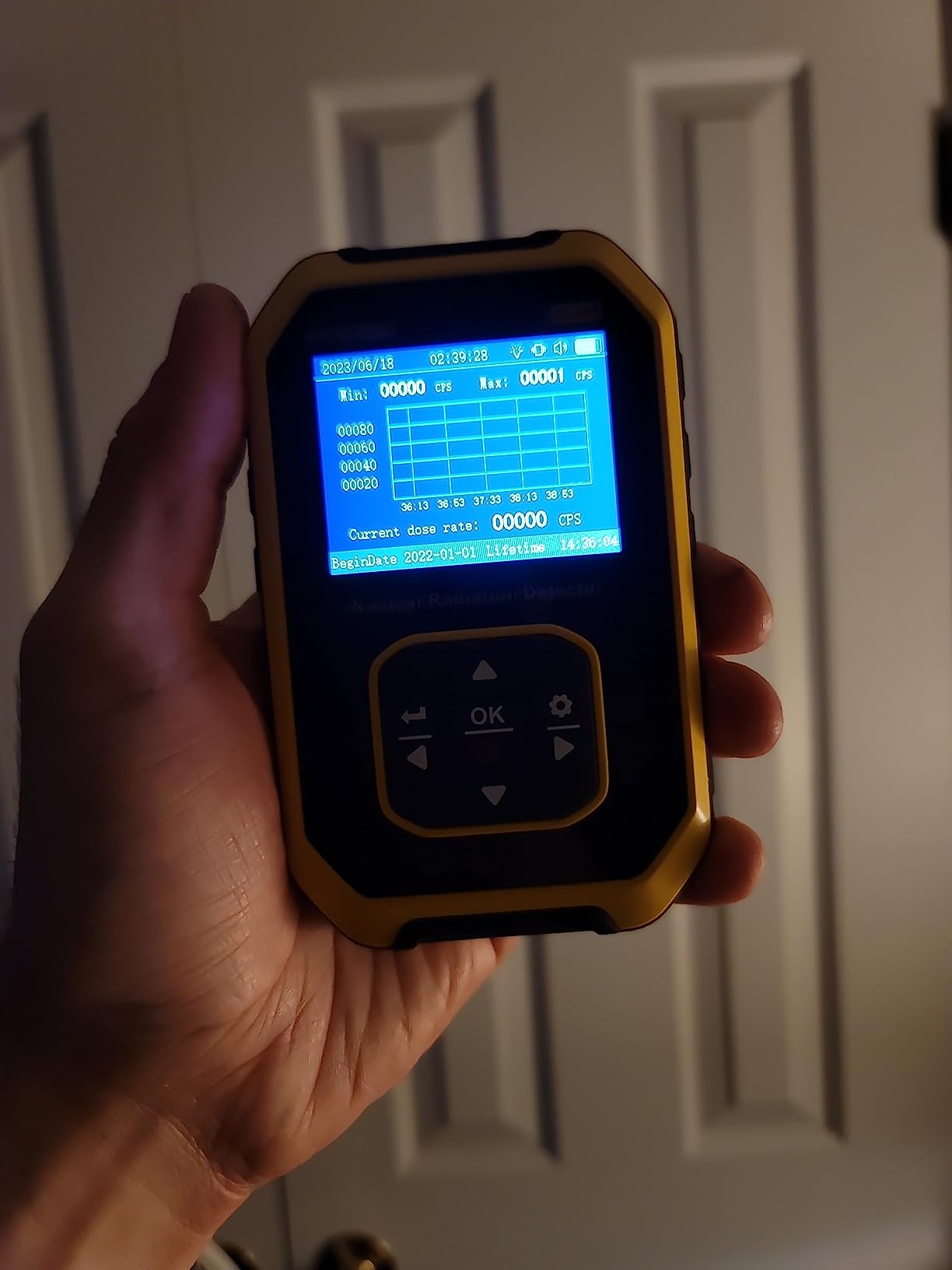 Geiger Counter Nuclear Radiation Detector - FNIRSI Radiation Dosimeter with LCD Display, Portable Handheld Beta Gamma X-ray Rechargeable Radiation Monitor Meter, 5 Dosage Units Switched customer photo 2