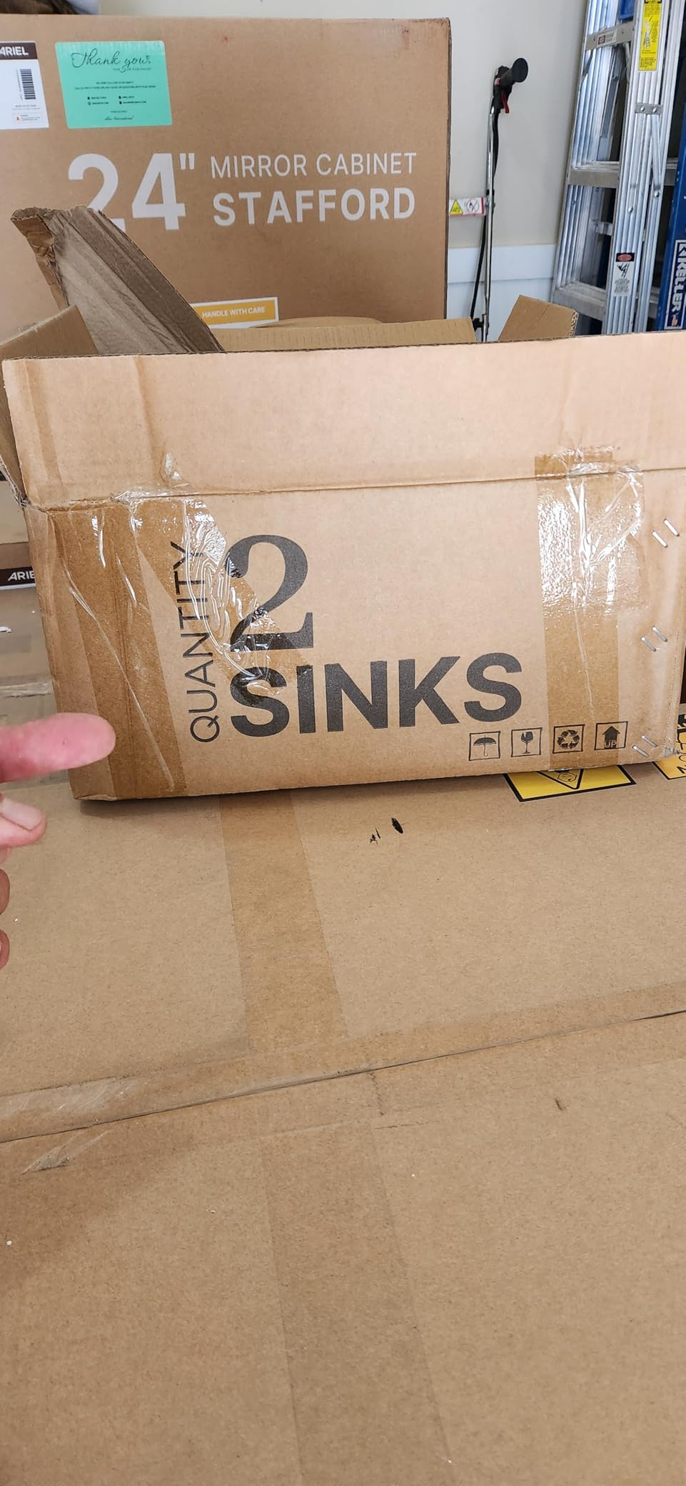 ARIEL Hepburn 72-inch Bathroom Vanity with Sink, Solid Wood, 1.5-inch Pure White Quartz Countertop & Backsplash, Double Rectangular Porcelain Sink, 4 Soft Closing Doors, 6 Dovetail Drawers, Grey customer photo 1