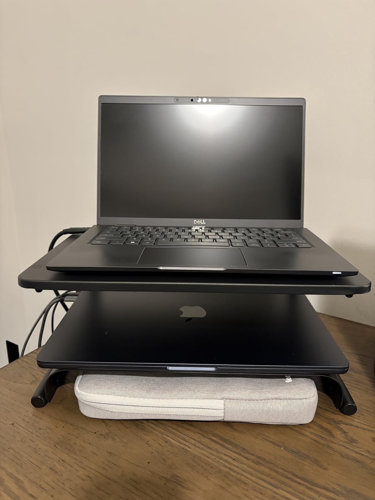 suptek Clamp-on 32 Inch Dual Monitor Desk Mount Riser Shelf Computer Stands for 2 Monitor,Laptop,Printer,Notebook,32.2