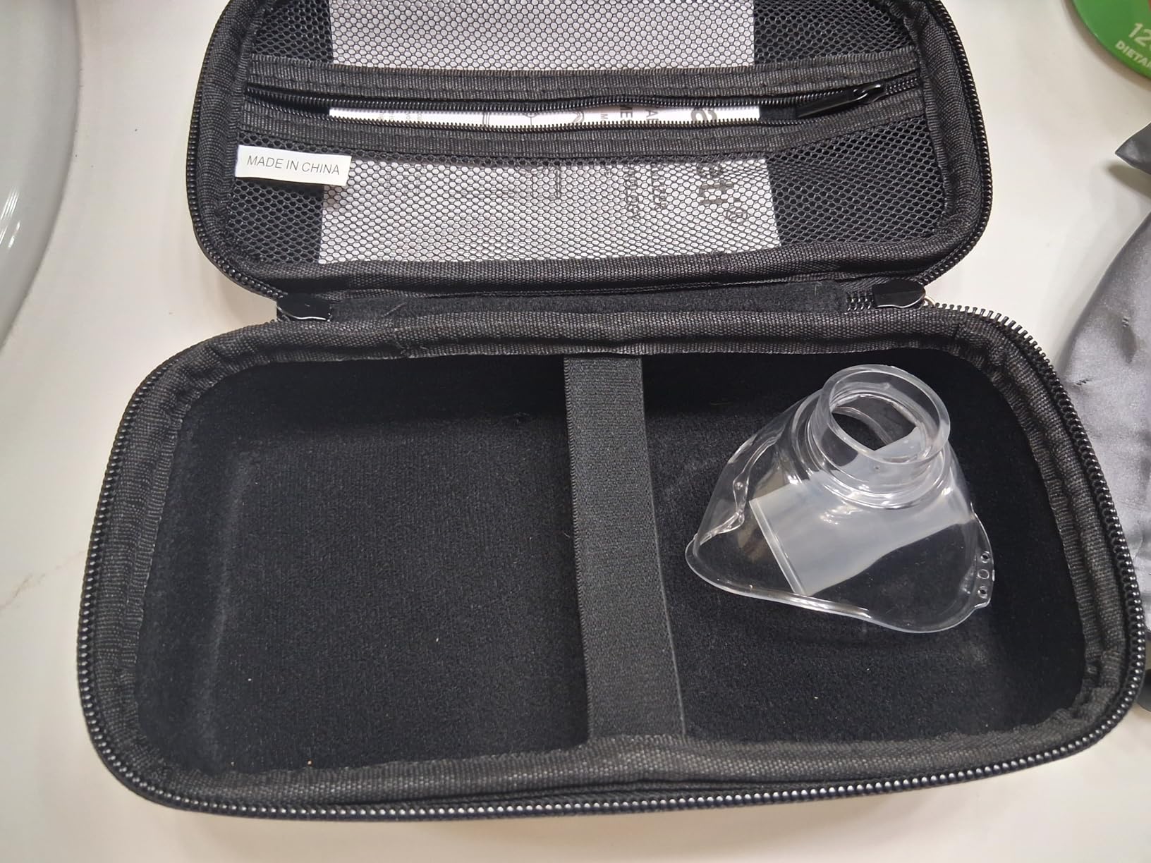 Elonbo Carrying Case for Portable Handheld Inhaler Nebulizer Machine for Adults and Kids, Asthma Inhaler Travel Case, Handheld Mesh Atomizer Machine Holder, Inhaler Spacer Bag, Black customer photo 1