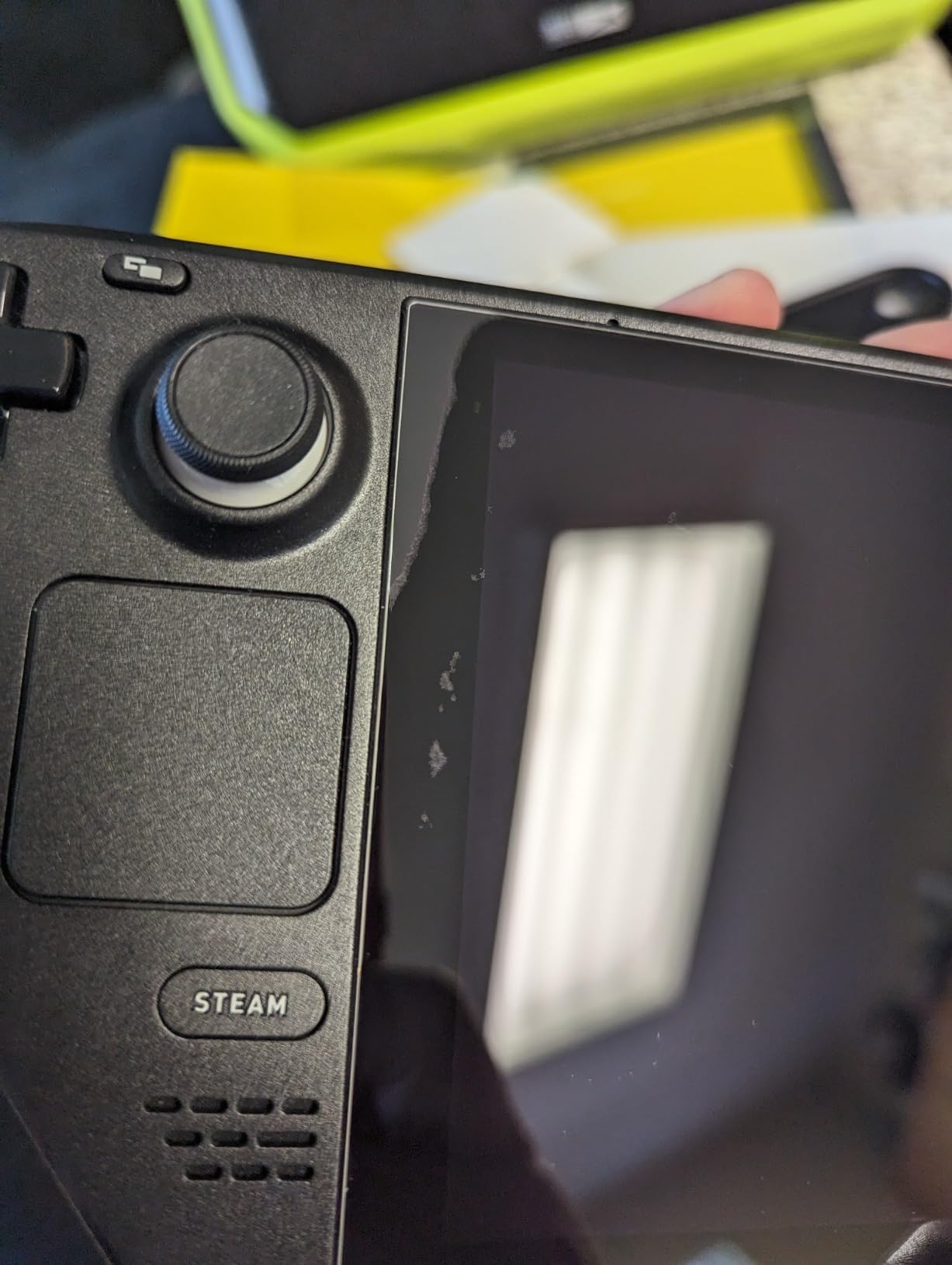 JETech Screen Protector for Steam Deck OLED 7.4-Inch (2023) and Steam Deck 7-Inch (2021&2022), 9H Tempered Glass Film, Anti-Scratch HD Clear, 2-Pack customer photo 2