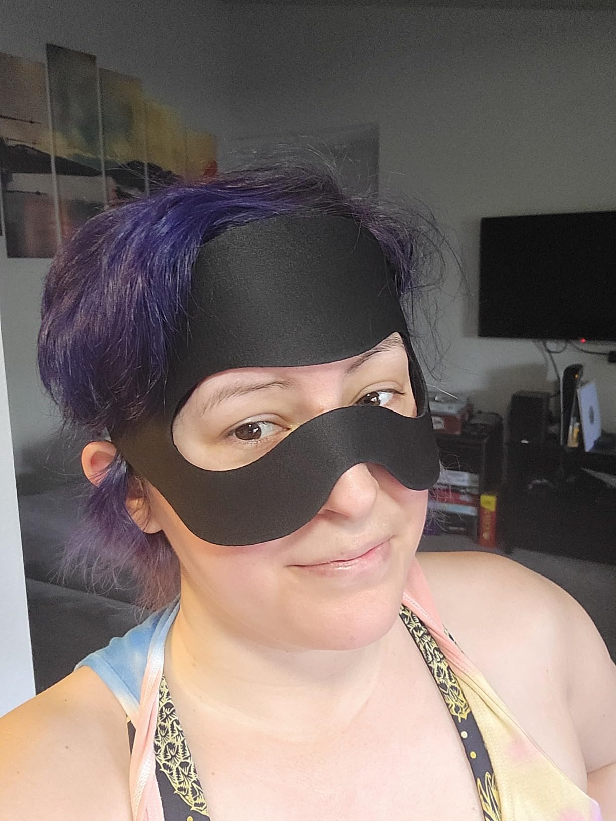 VR Sweat Mask for Meta Quest 3S VR Headsets Quest 3 Foam Band Breathable Oculus 2 Pro VR Workout Supernatual Face Dry Cool Guard Cover Sweat Absorption Face Mask (Black) customer photo 2