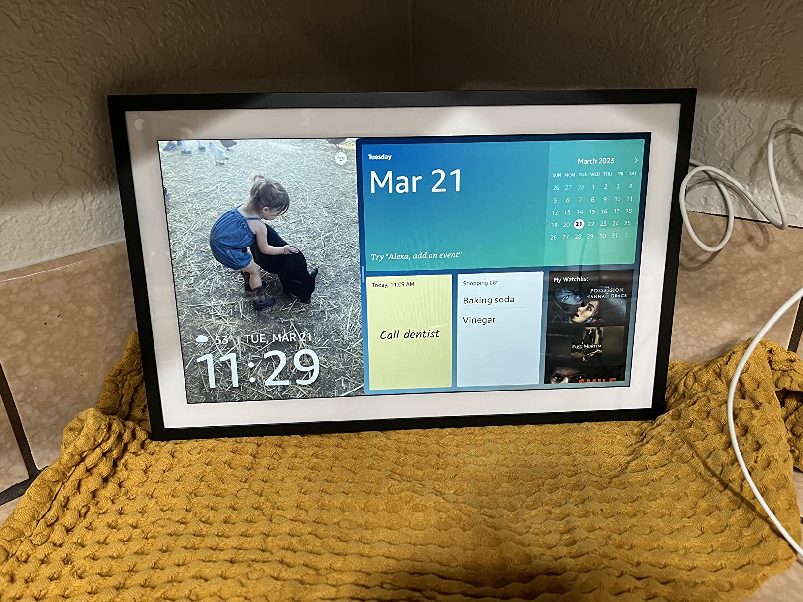 Echo Show 15 | Full HD 15.6 inch smart display with Alexa and Fire TV built in | Remote included customer photo 2