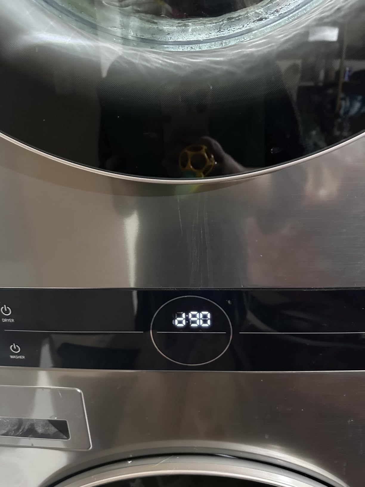 LG WashTower Stacked Smart Laundry Center 4.5 Cu.Ft. Front Load Washer & 7.4 Cu.Ft. Electric Dryer in Graphite Steel WKE100HVA customer photo 3