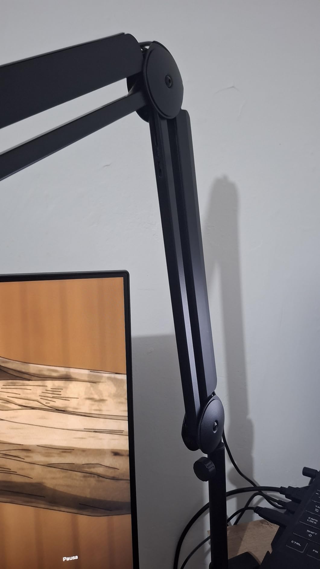 InnoGear Mic Boom Arm Microphone Stand Cable Management for Blue Yeti FIFINE AM8 K669B HyperX QuadCast S SoloCast AT2020 Shure SM7B MV7 and Other Microphone customer photo 1