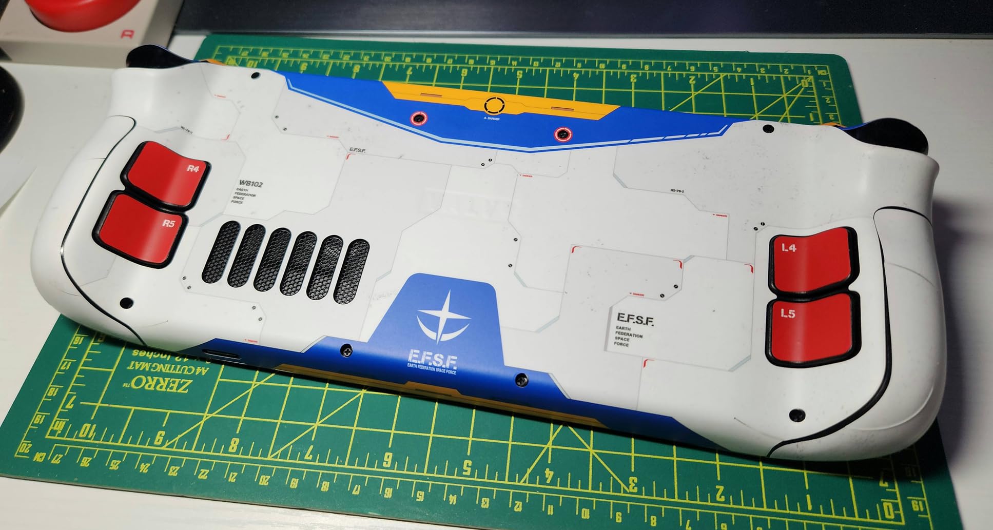 Steam Deck Skin, Gundam Edition, Full Wrapping Matte Vinyl Skin for Steam Deck (Designed by POP SKIN), Compatible with Both Steam Deck LCD Version and OLED Version. customer photo 2