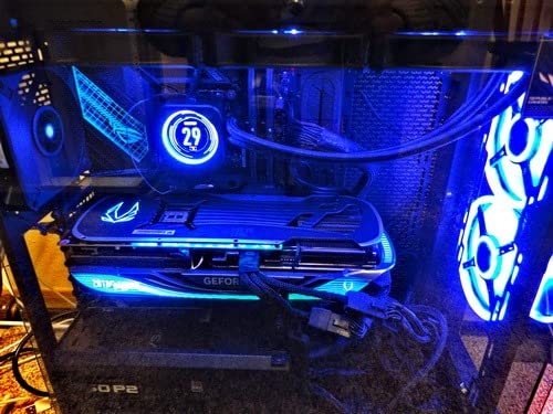 Gaming GeForce RTX 4080 16GB AMP Extreme AIRO 16GB GDDR6X 256-bit 22.4 Gbps PCIE 4.0 Gaming Graphics Card, IceStorm 2.0 Advanced Cooling, Spectra 2.0 RGB Lighting, ZT-D40810B-10P customer photo 2