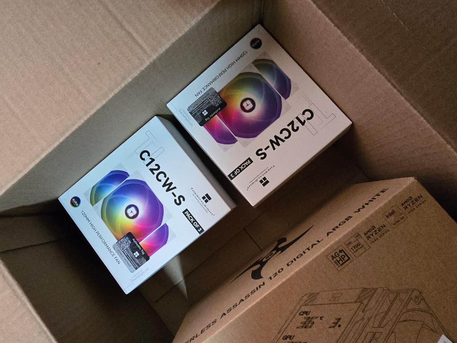 Thermalright TL-C12C X3 CPU Fan 120mm Case Cooler Fan, 4pin PWM Silent Computer Fan with S-FDB Bearing Included, up to 1550RPM Cooling Fan (3 Quantities) customer photo 2