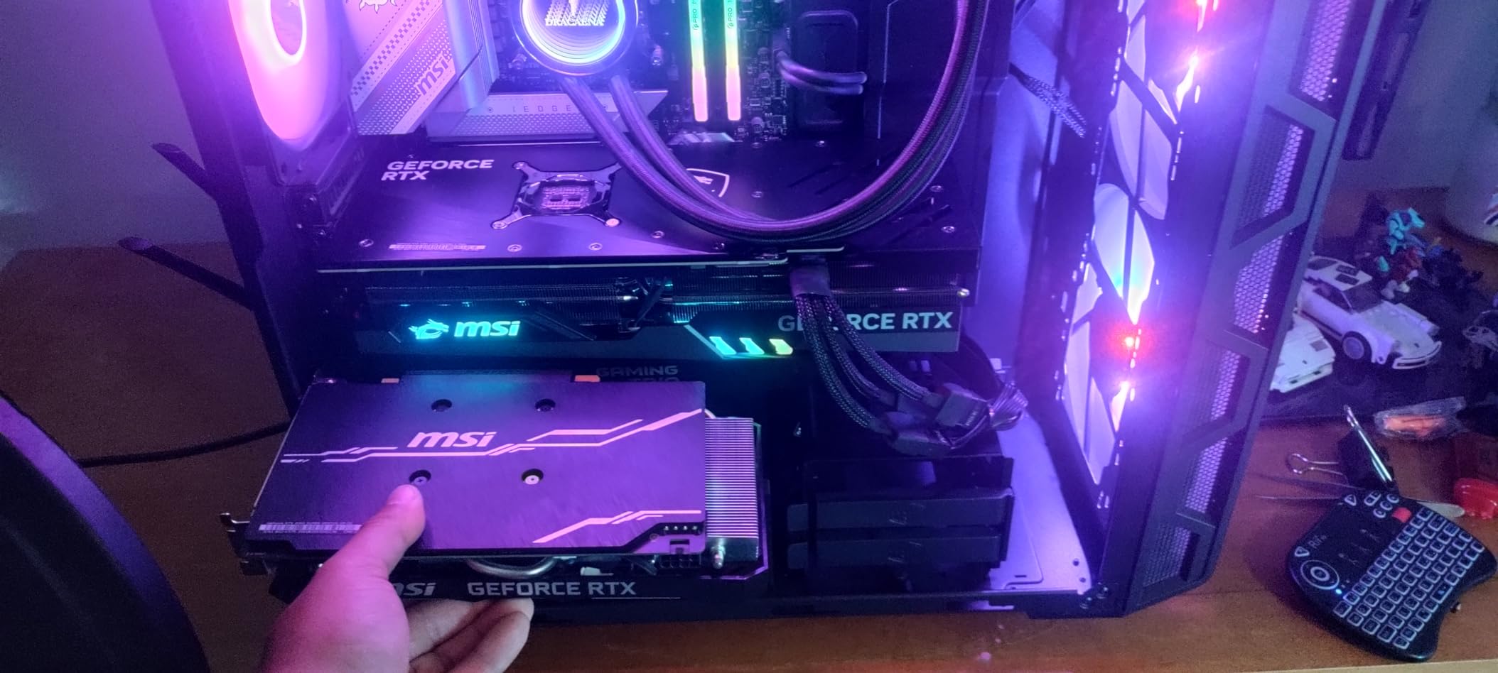 Gaming GeForce RTX 4080 16GB GDRR6X 384-Bit HDMI/DP Nvlink Tri-Frozr 3 Ada Lovelace Architecture Graphics Card (RTX 4080 16GB Gaming X Trio) customer photo 1