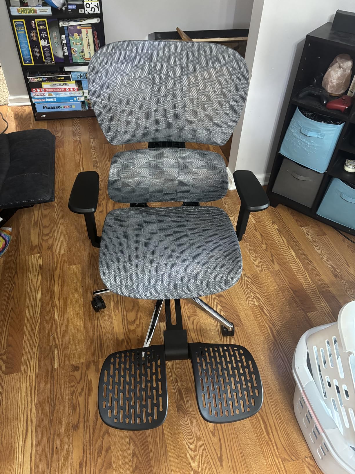 PatioMage Ergonomic Office Chair, Big and Tall Desk Chair with Adjustable Lumbar Support & Seat Depth, High Back Computer Chair, Swivel Mesh Chairs with Wheels for Home Office, Black customer photo 2