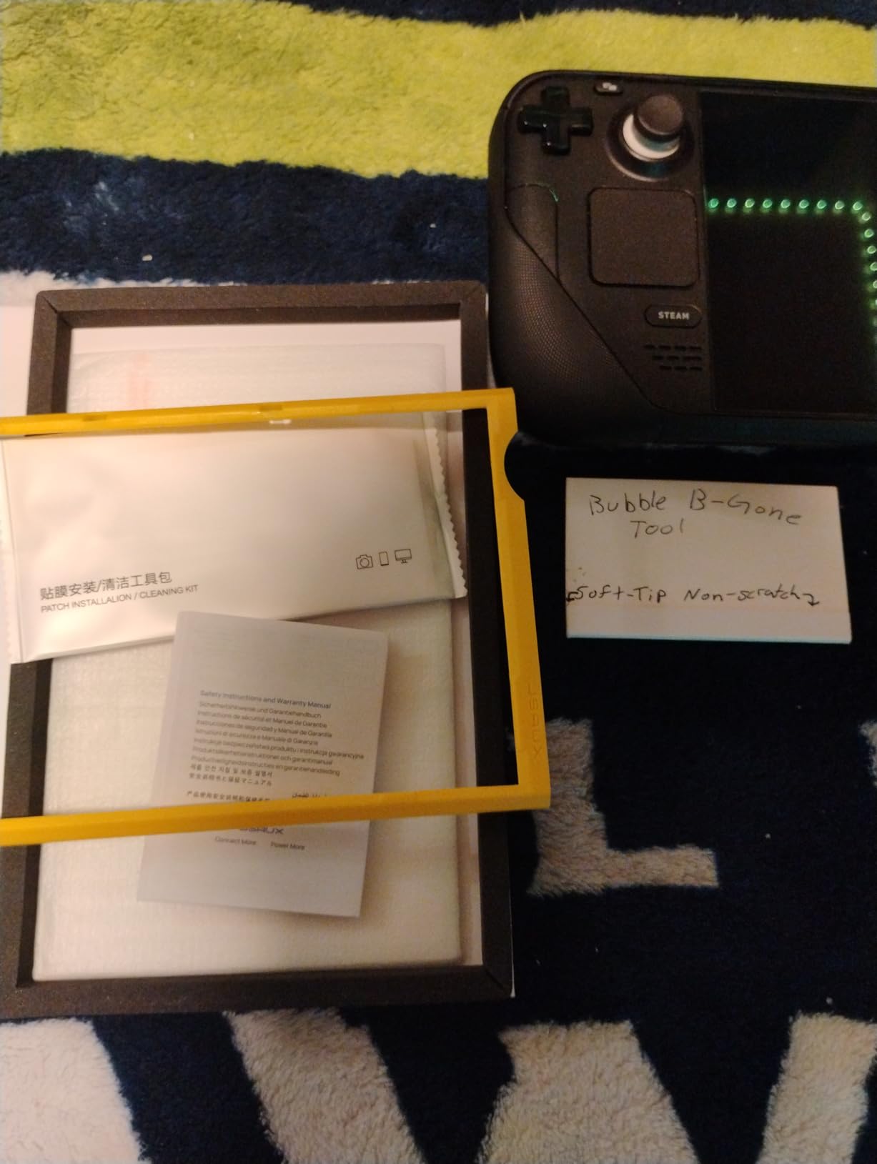 JSAUX 2-Pack Anti Glare Screen Protector for Steam Deck, 9H Hardness Matte Tempered Glass for Steam Deck OLED with Guiding Frame, Scratch Resistant, Comes with Toolkits customer photo 1