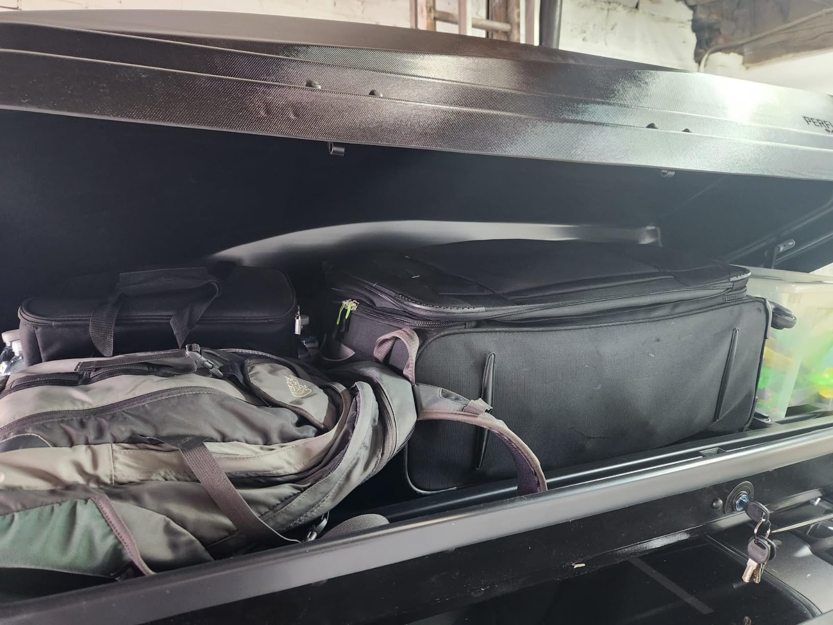 Perflex Exclusive Rooftop Cargo Box Carrier Large 17.7 Cubic Feet Car Top Mount Travel Luggage Storage customer photo 1