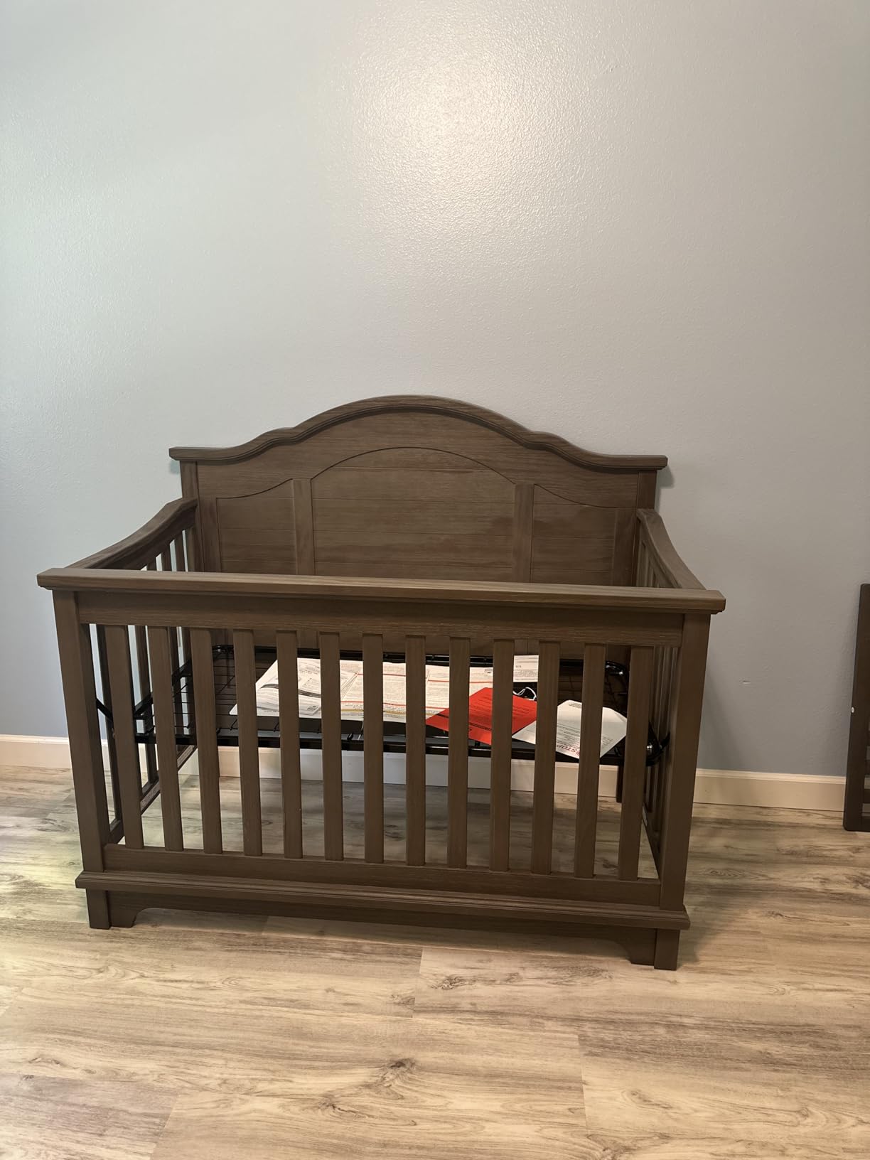 Delta Children Asher Crib and Dresser Nursery Furniture - 6-in-1 Convertible Crib with Toddler Rail | Fully Assembled 6 Drawer Dresser with Changing Top | Rustic Mist customer photo 1