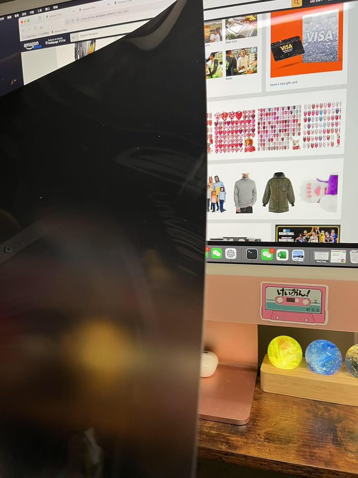 [2-Pack] 24 Inch Computer Privacy Screen Filter for 16:9 Widescreen Monitor, Removable Eye Protection Anti Glare Blue Light Filter Privacy Shield, Anti Spy Screen Protector Film 24 in customer photo 1