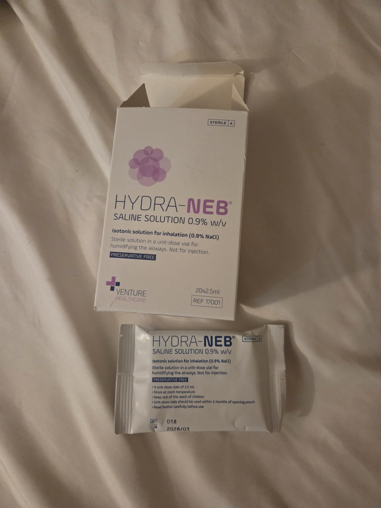 0.9% Saline Solution for Moisturizing of The Airways - Sodium Chloride 0.9% for Nose & Eyes, Nasal Cleanse for Adults and All Ages - 50ml / 1.69 fl oz customer photo 1
