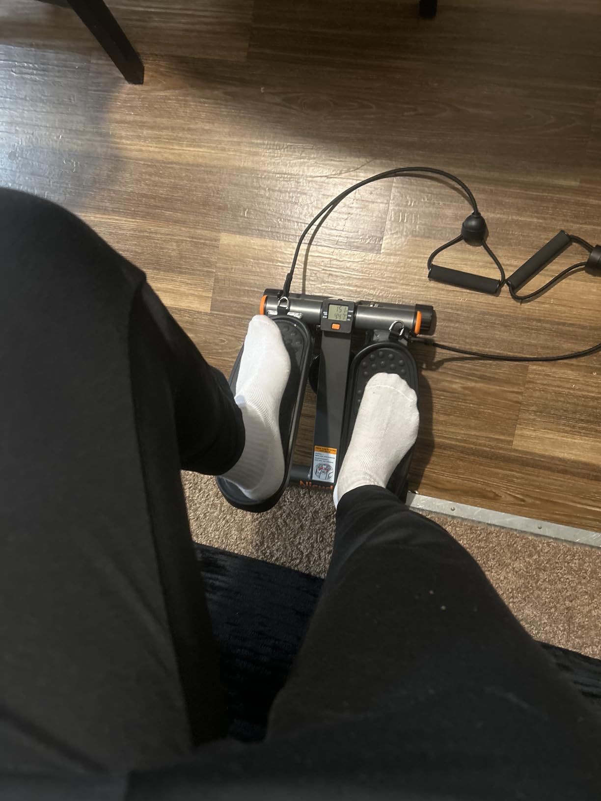 Niceday Steppers for Exercise, Stair Stepper with Resistance Bands, Mini Stepper with 300LBS Loading Capacity customer photo 1