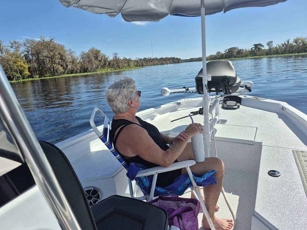 AMMSUN 8 Feet Large Beach Umbrella with Sand Anchor Heavy Duty High Wind Portable Outdoor Umbrellas UV 50+ Protection Air Vent Tilt Patio Garden Pool customer photo 2