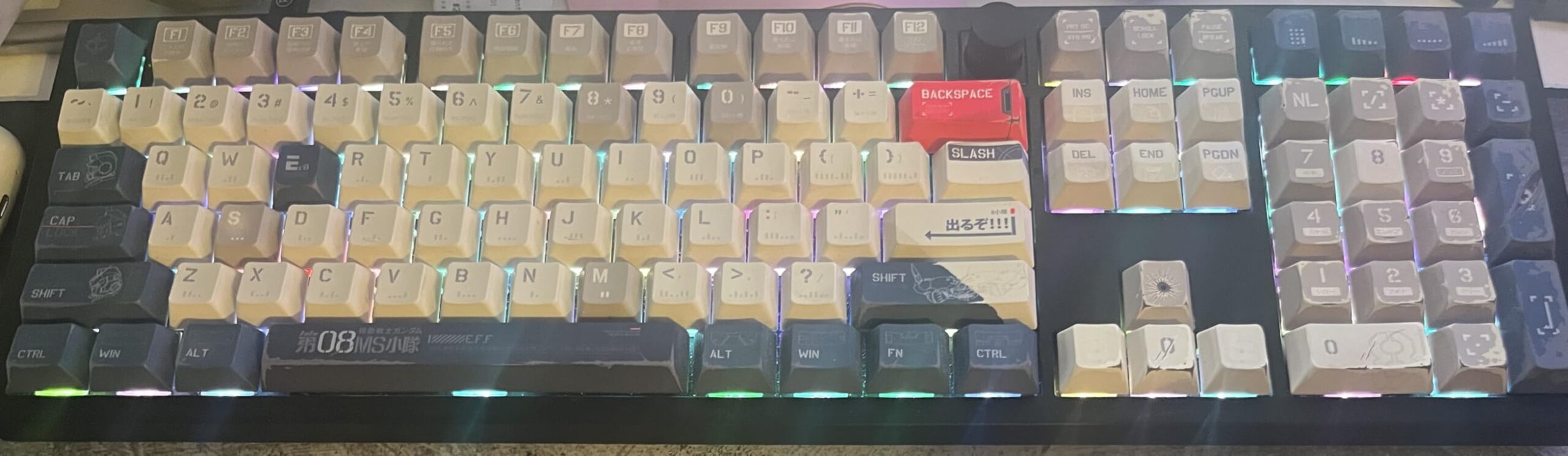 dagaladoo Double Shot PBT keycaps, Cherry Profile Keyboard Key caps, Matcha Green Custom keycaps 75 Percent 125-key Set for 60% 65% 75% 100% Cherry Gateron MX Mechanical Keyboard customer photo 1