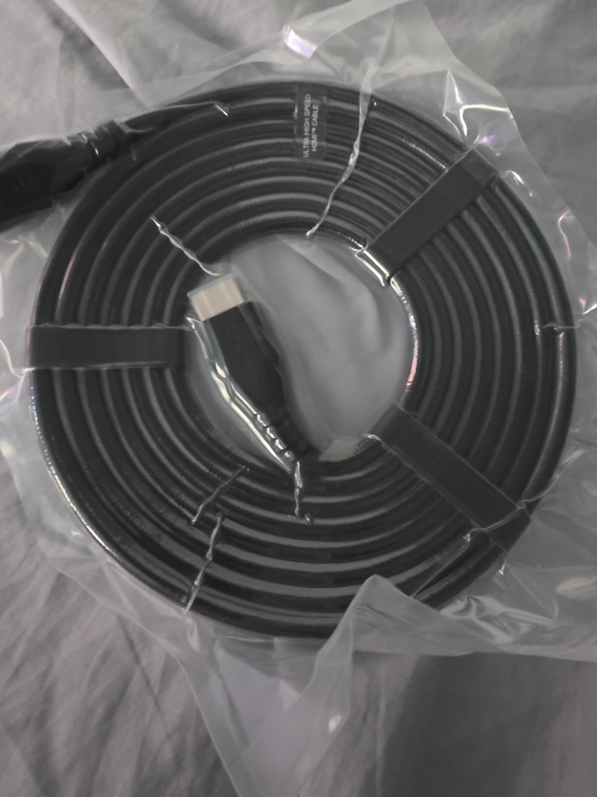 8K Fiber Optic HDMI Cable Long 50FT - 48Gbps High-Speed 8K 60Hz,4K120Hz,HDCP 2.2&2.3, HDR10 - HDMI Cord Compatible with HDTV,Monitor,Projector customer photo 1