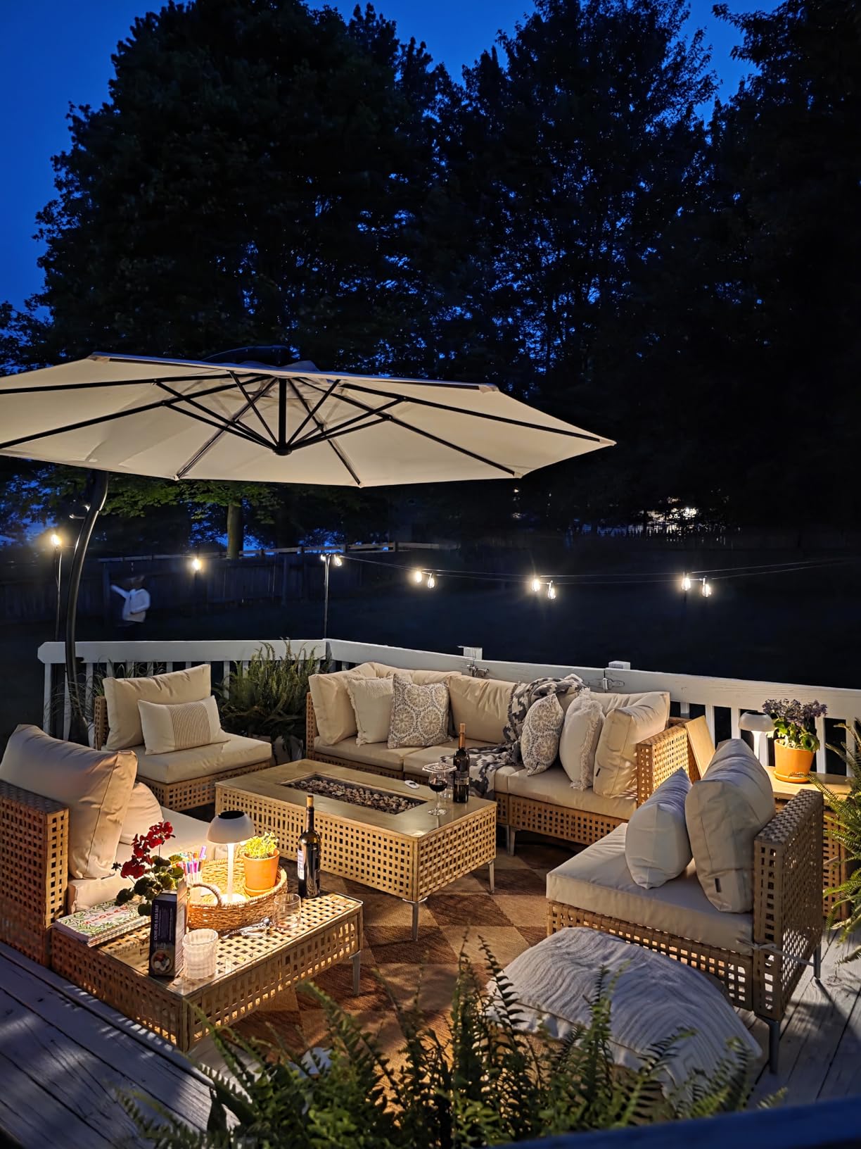 Grand patio 7-Piece Wicker Patio Furniture Set, Boho Outdoor Conversation Set Sectional Sofa with Water Resistant Thick Cushions and Coffee Table, Cream customer photo 2