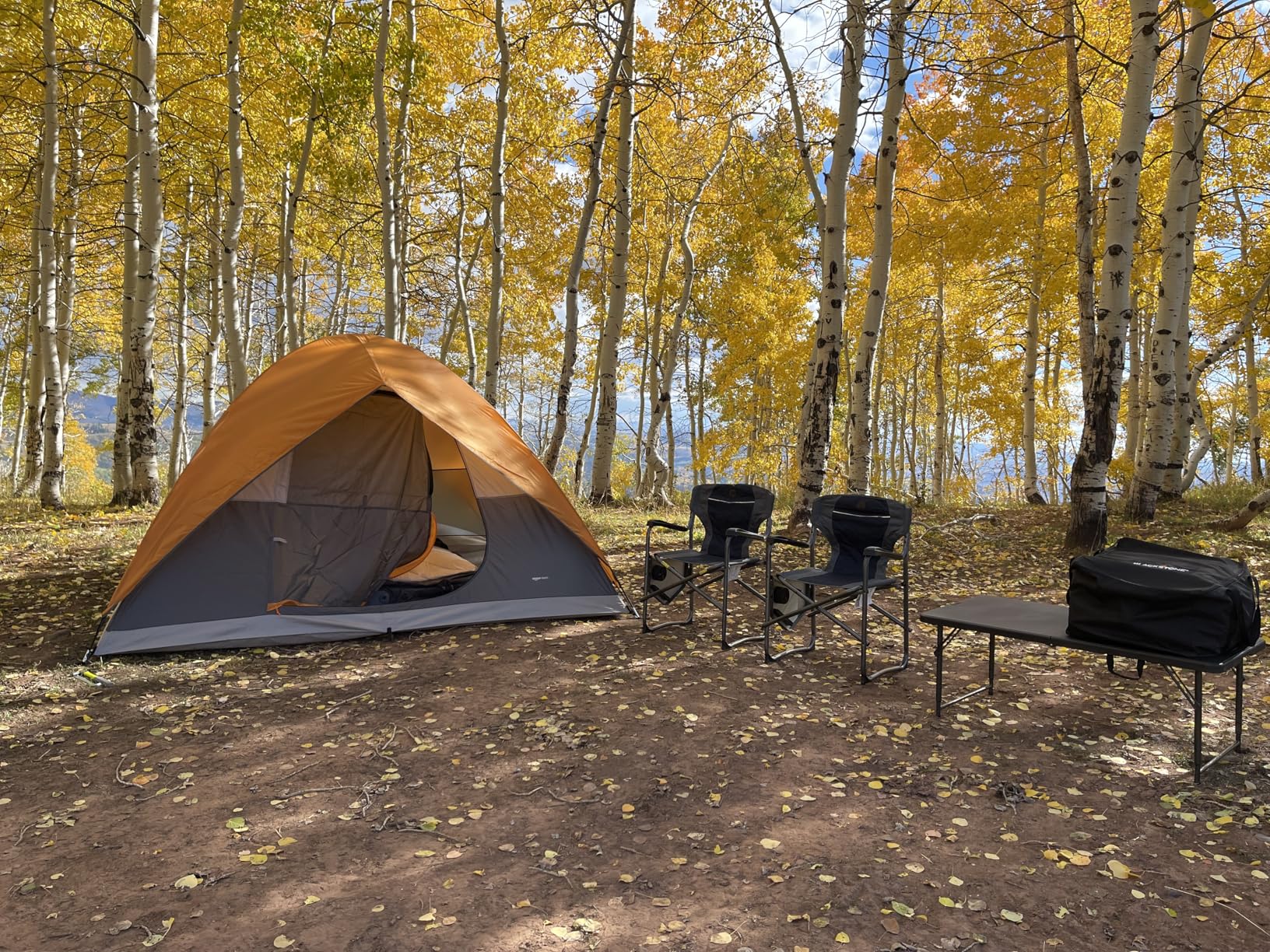 Folding Table 4 Foot Portable Heavy Duty Plastic Fold-in-Half Utility Table Small Indoor Outdoor Adjustable Height Folding with Carrying Handle, Camping and Party, White customer photo 2