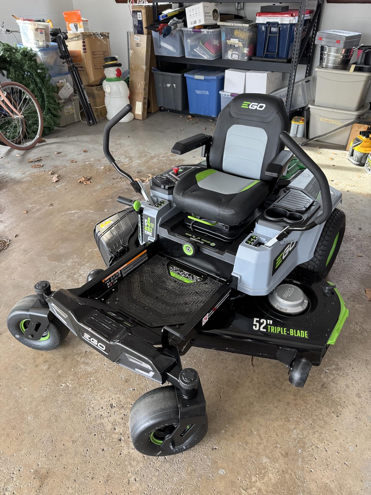 Electric Riding Lawn Mower, 52