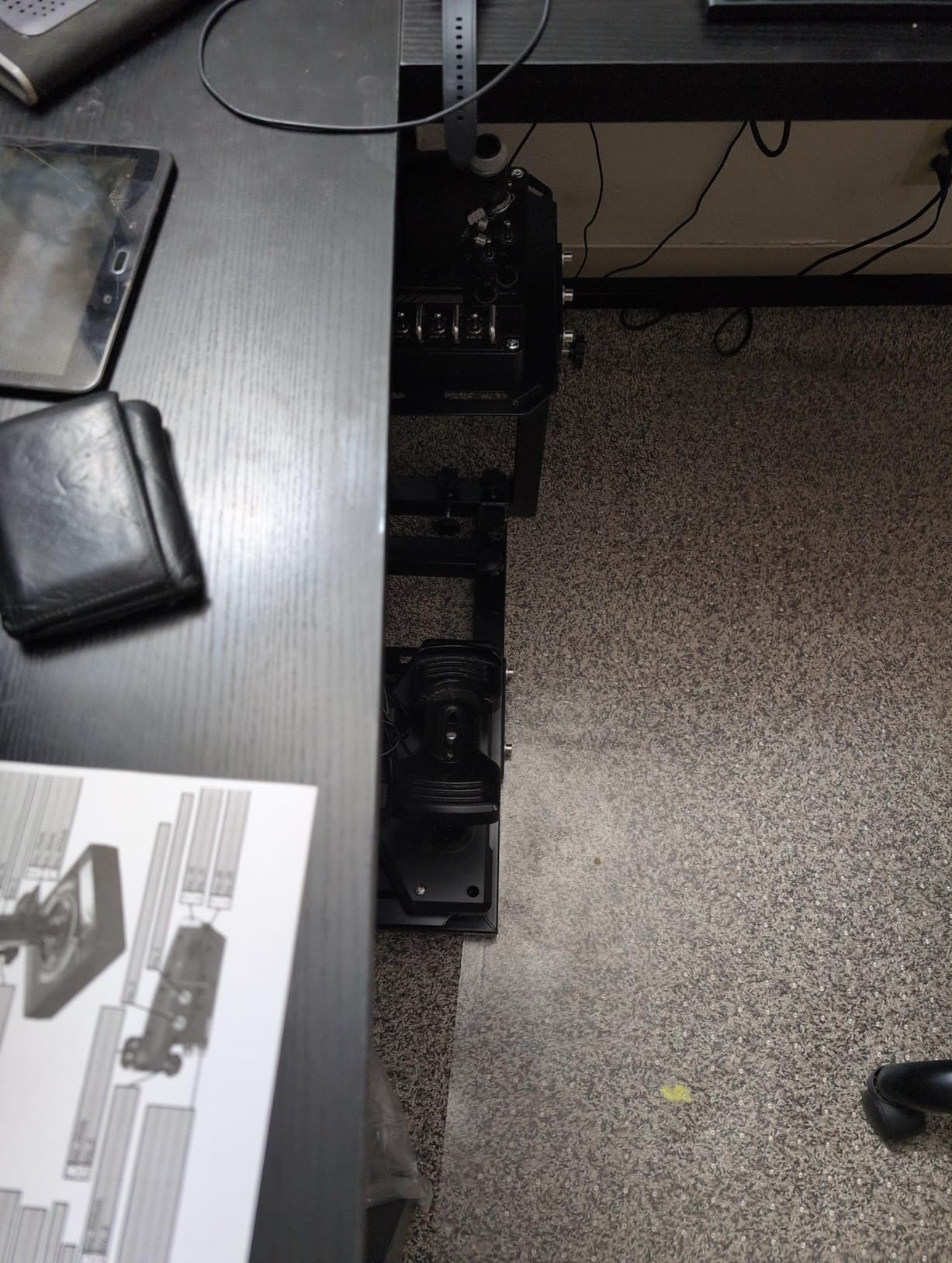 Dardoo Flight Racing Simulator stand Fit for Thrustmaster Hotas Warthog, for Logitech G25 G27 G29 G920,Adjustable Steering Wheel Stand,Not Included Wheels Pedals Throttle Joystick customer photo 1