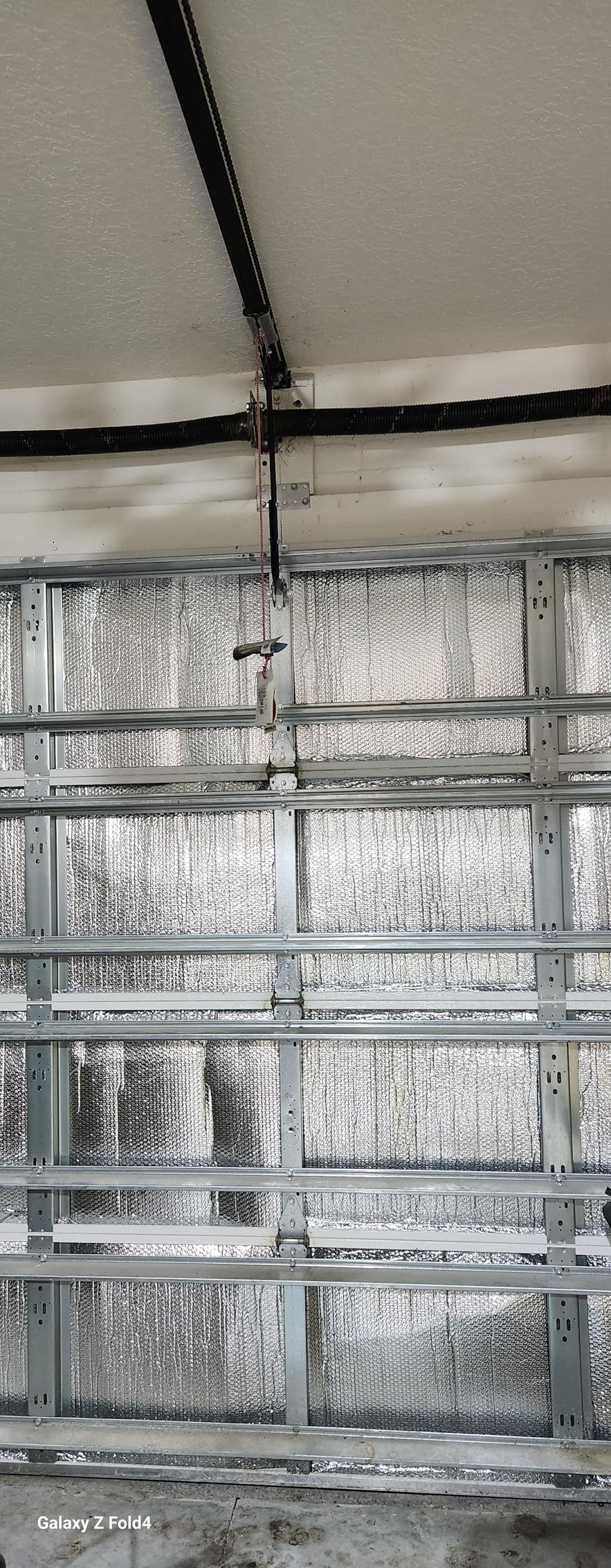 Gerrii 16 P Garage Door Insulation Kit Double Bubble Insulation Panels Reflective Aluminum Radiant Thermal Winter Summer Barrier Sheets 100 Tape for Attic Garage Wall (24 x 48 Inch) customer photo 2