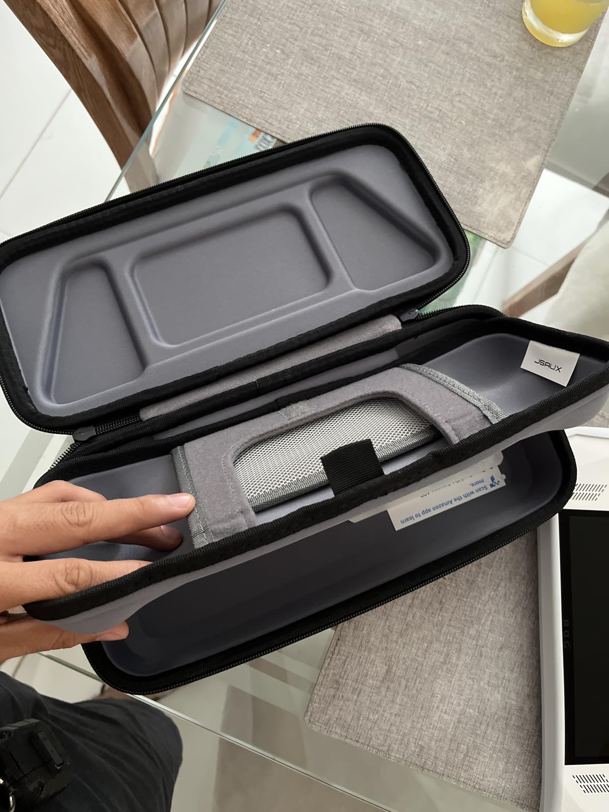 JSAUX Carrying Case Compatible with Steam Deck/ROG Ally, Protective Hard Shell Travel Case Fits Charger & Dock, Portable Bag for Steam Deck OLED/ROG Ally X customer photo 2