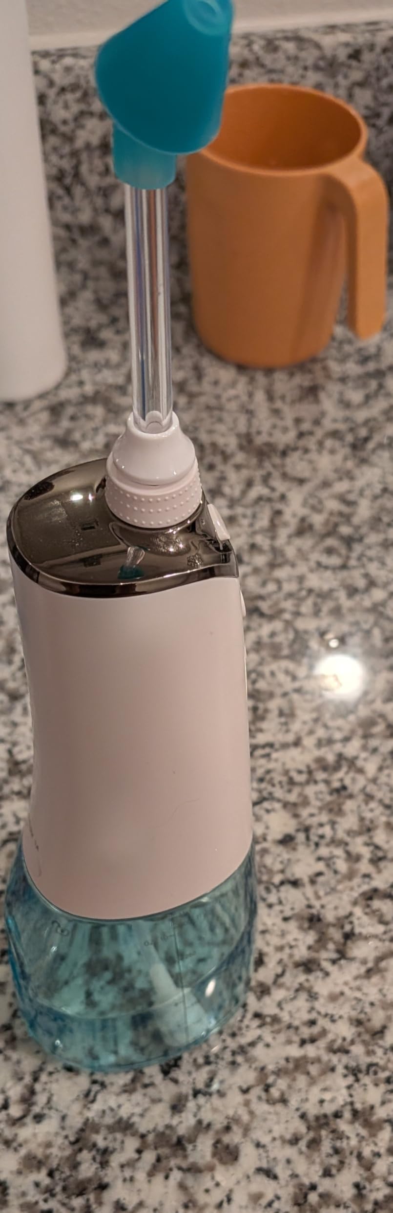 Nasal Irrigation System, Cordless Nasal Rinse Machine for Sinus Relief & Nasal Care, Electric Neti Pot with 6 Tips and 40 Salt Packs Nasal Irrigation Sinus Rinse System Kit for Adult & Kid customer photo 2