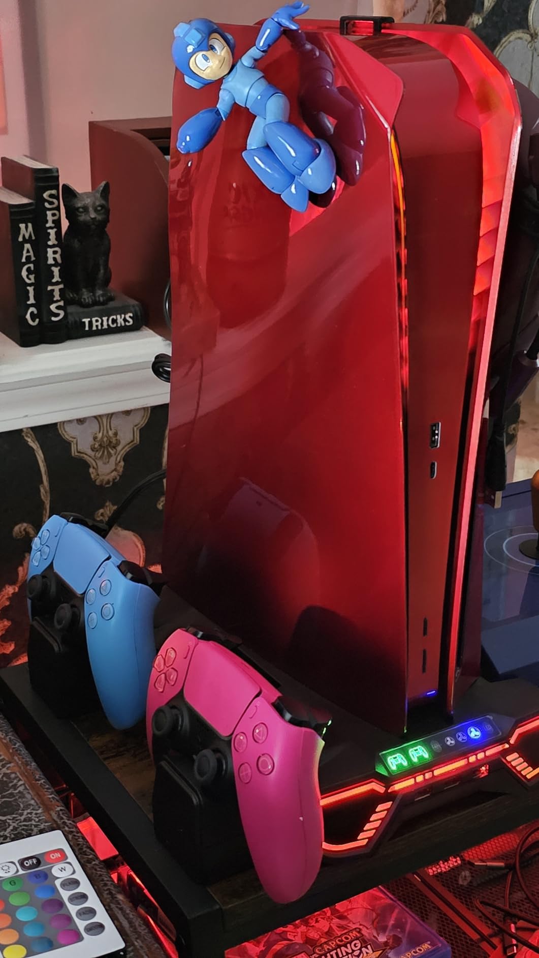 eXtremeRate eXcover Wood Grain Top Bottom Cover Compatible with ps5 Console Disc Edition, Replacement Faceplate Backplate Shell Skin Compatible with ps5 Disc Version Console customer photo 2