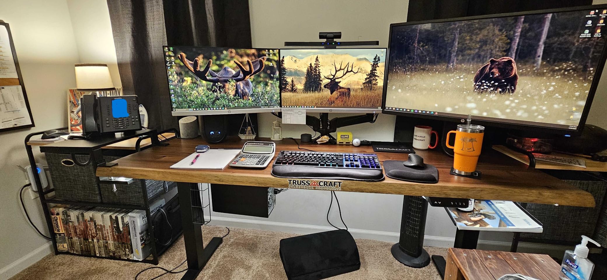 VIVO Clamp-on 22 inch Desk Extension Shelf for Gaming PC, Ergonomic Computer Monitor and Laptop Riser, Printer Stand, Versatile with Freestanding Feet Included, Desktop Organizer, DESK-SHELF22B customer photo 2