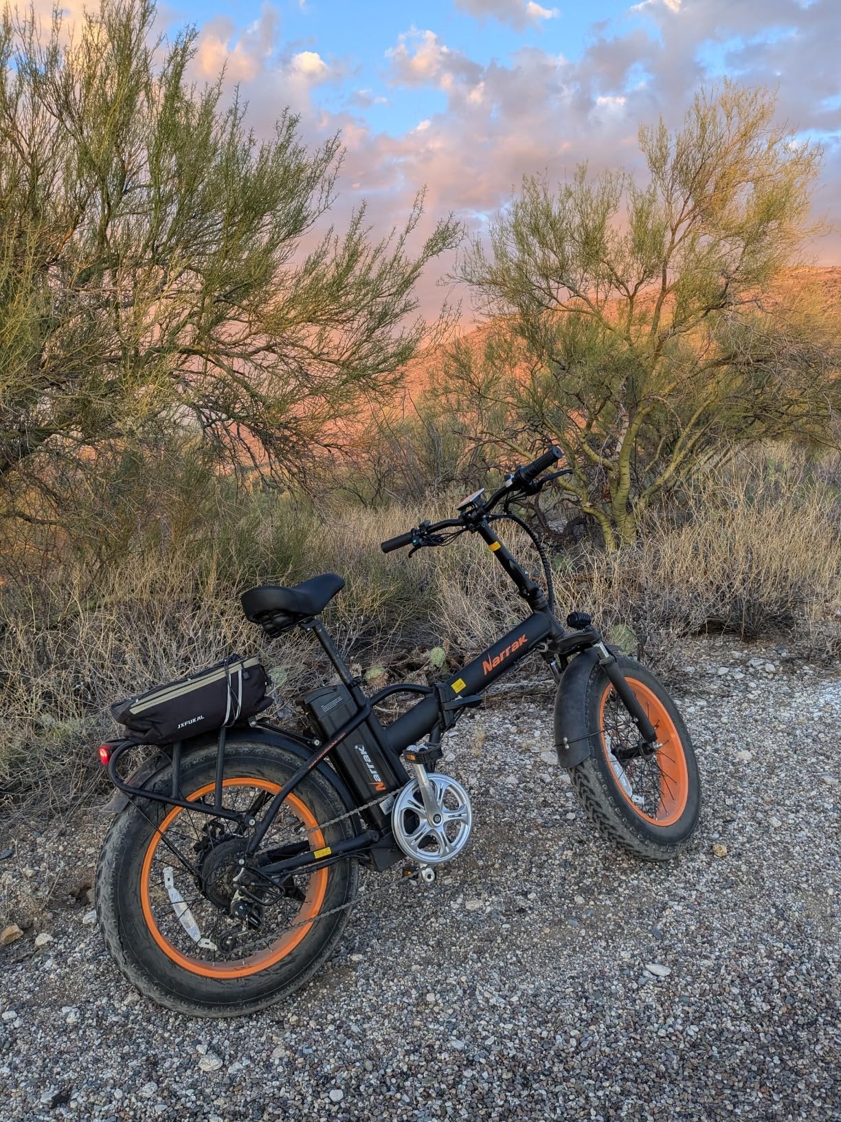 Fat Tire Folding Electric Bike, 48V & 624Wh Lithium Removable Battery, Peak 1100W Brushless Motor, Max Speed 20Mph, M5 Large LCD Display, Suspension, Step-Over/Thru Frame customer photo 1
