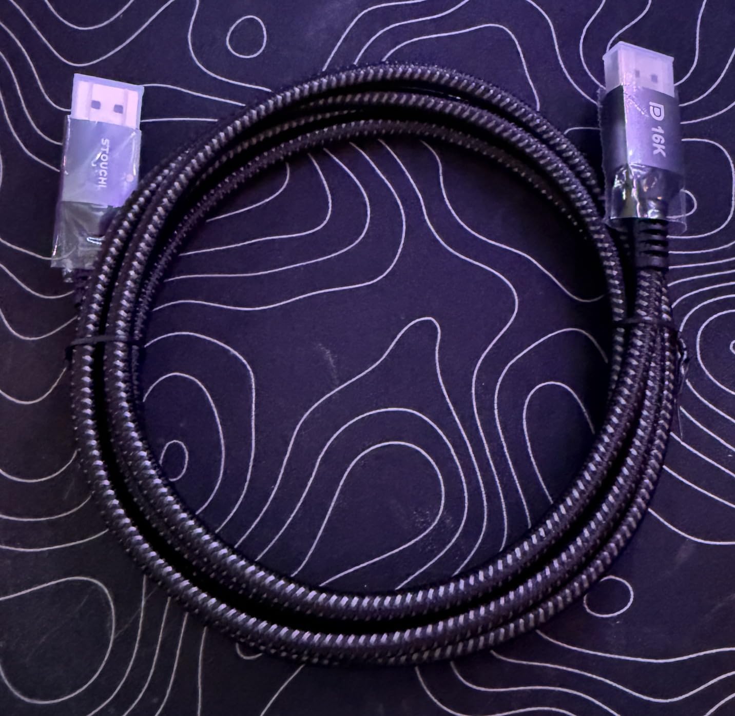 Stouchi VESA Certified DisplayPort 2.1 Cable 10FT/3M, 54Gbps UHBR13.5 [16K 8K 4K@240Hz] DP Cord, Support FreeSync G-Sync, DSC 1.2a, Snag-Free Connector for RTX 5090/4090, Gaming Monitor customer photo 1