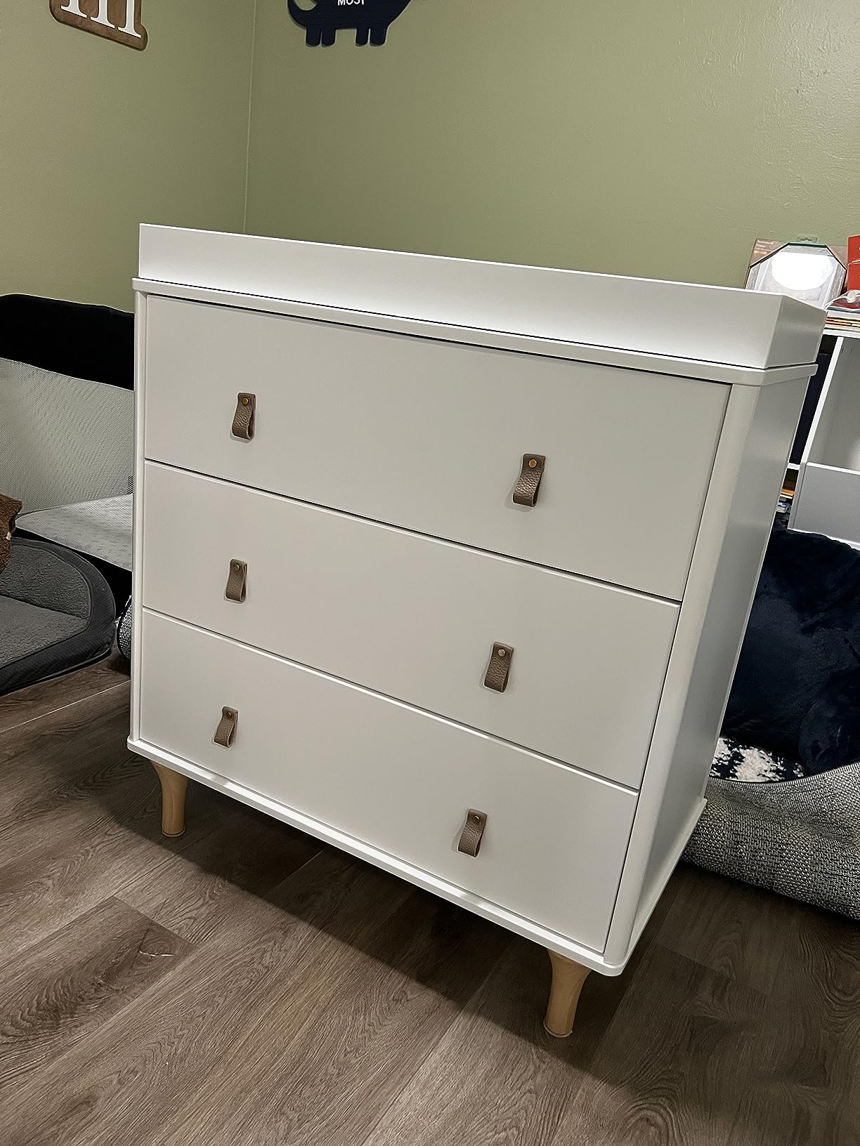 Babyletto Lolly Changing Table Dresser Combo w/Removable Tray - GREENGUARD Gold Certified 3 Drawer Baby Dresser with Changing Table Top - Easy to Assemble Diaper Station for Nursery, Washed Natural customer photo 1