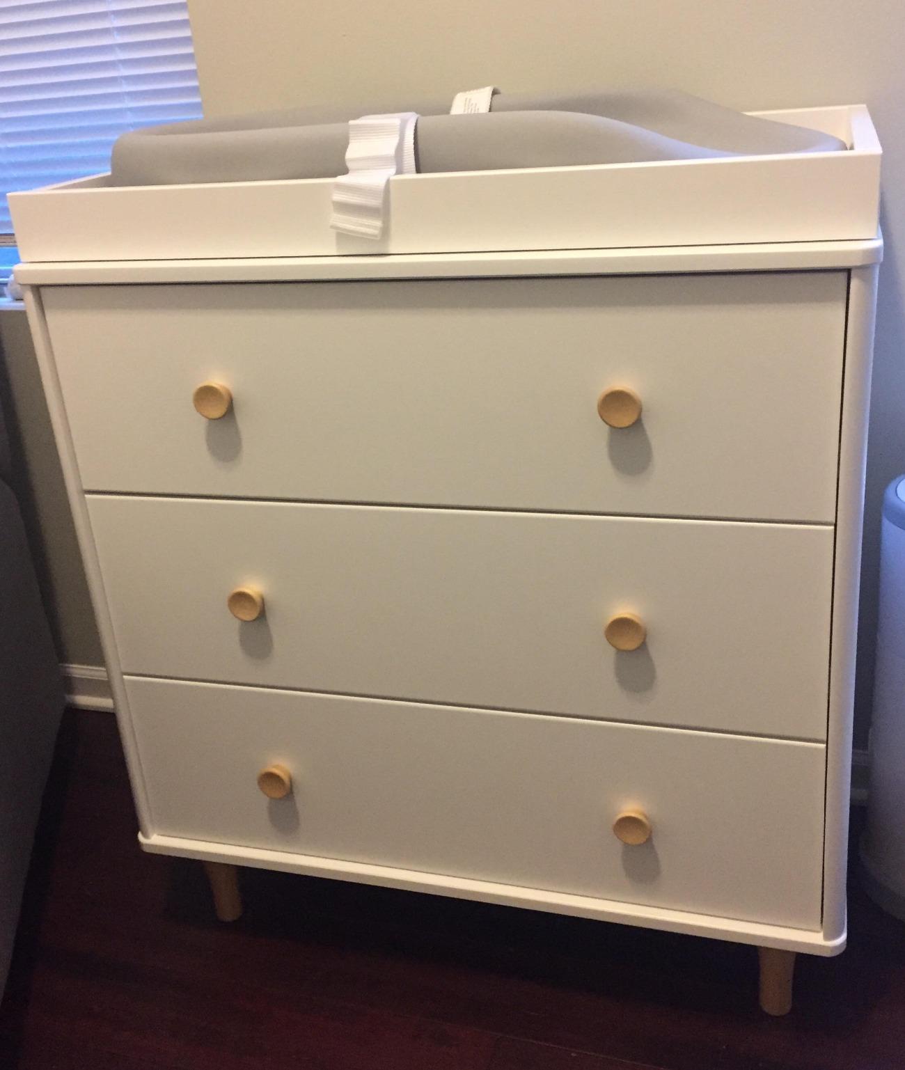 Babyletto Lolly Changing Table Dresser Combo w/Removable Tray - GREENGUARD Gold Certified 3 Drawer Baby Dresser with Changing Table Top - Easy to Assemble Diaper Station for Nursery, Washed Natural customer photo 2