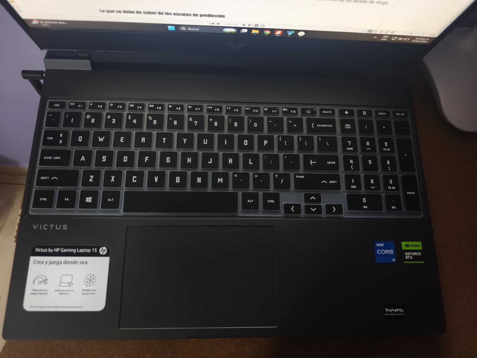 Keyboard Cover for 2025-2023 HP Victus 15 Gaming Laptop 15.6