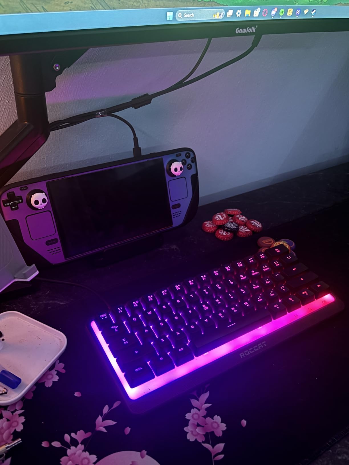 PlayVital Full Set Protective Skin Decal for Steam Deck LCD, Custom Stickers Vinyl Cover for Steam Deck OLED - Tear Down customer photo 2